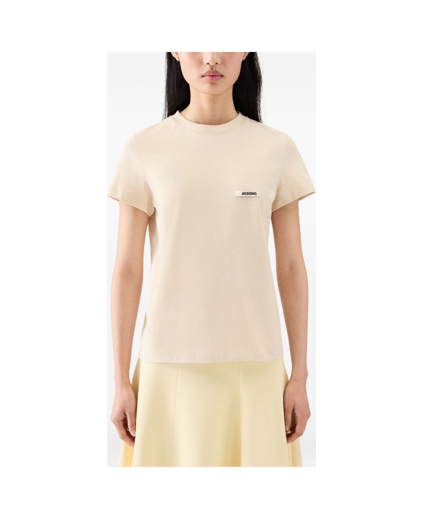 Jacquemus Le T-shirt Gros Grain - Beige