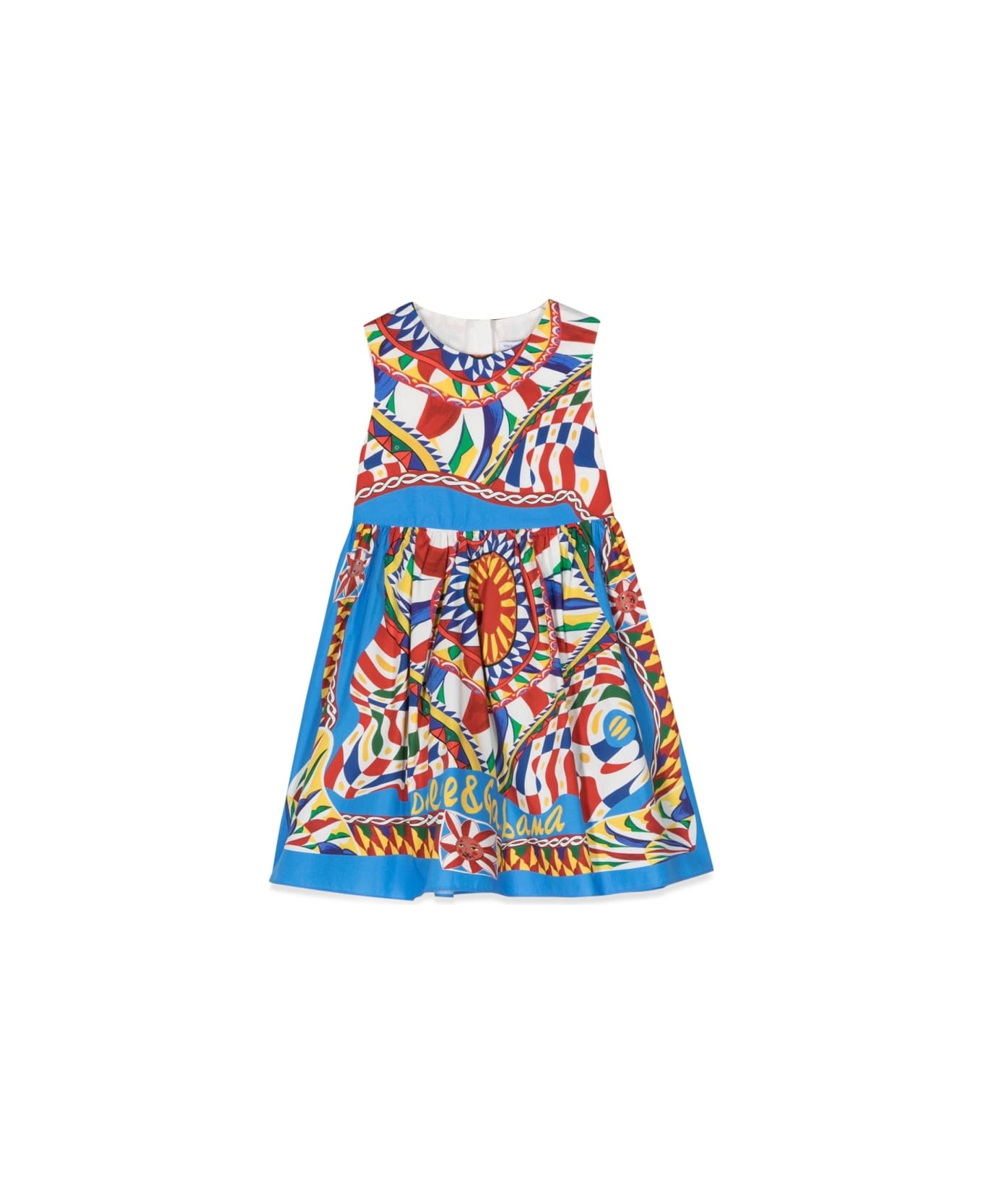 Dolce & Gabbana Cart Sleeveless Dress - MULTICOLOUR