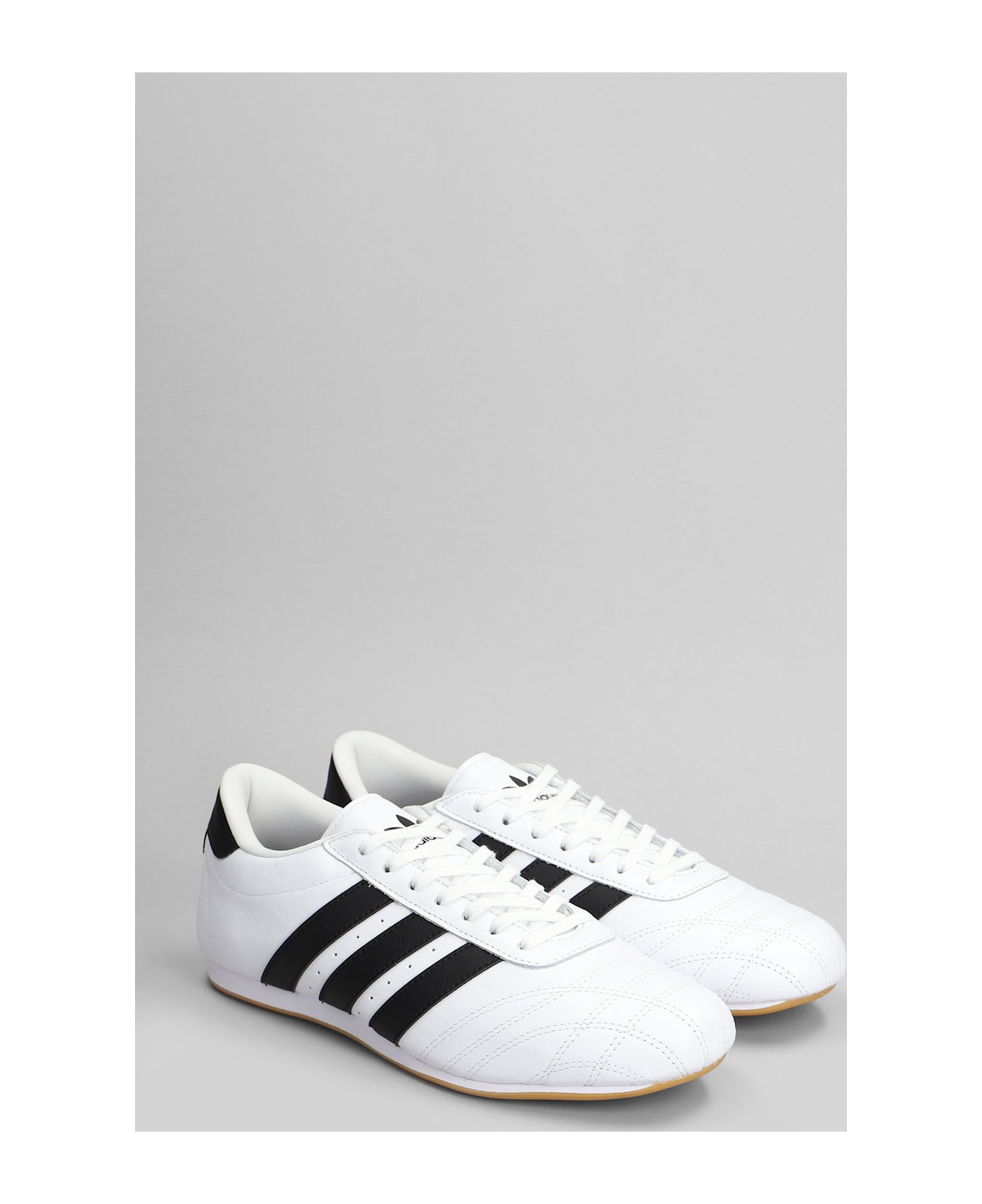 Adidas Taekwondo Lace Sneakers In White Leather - white