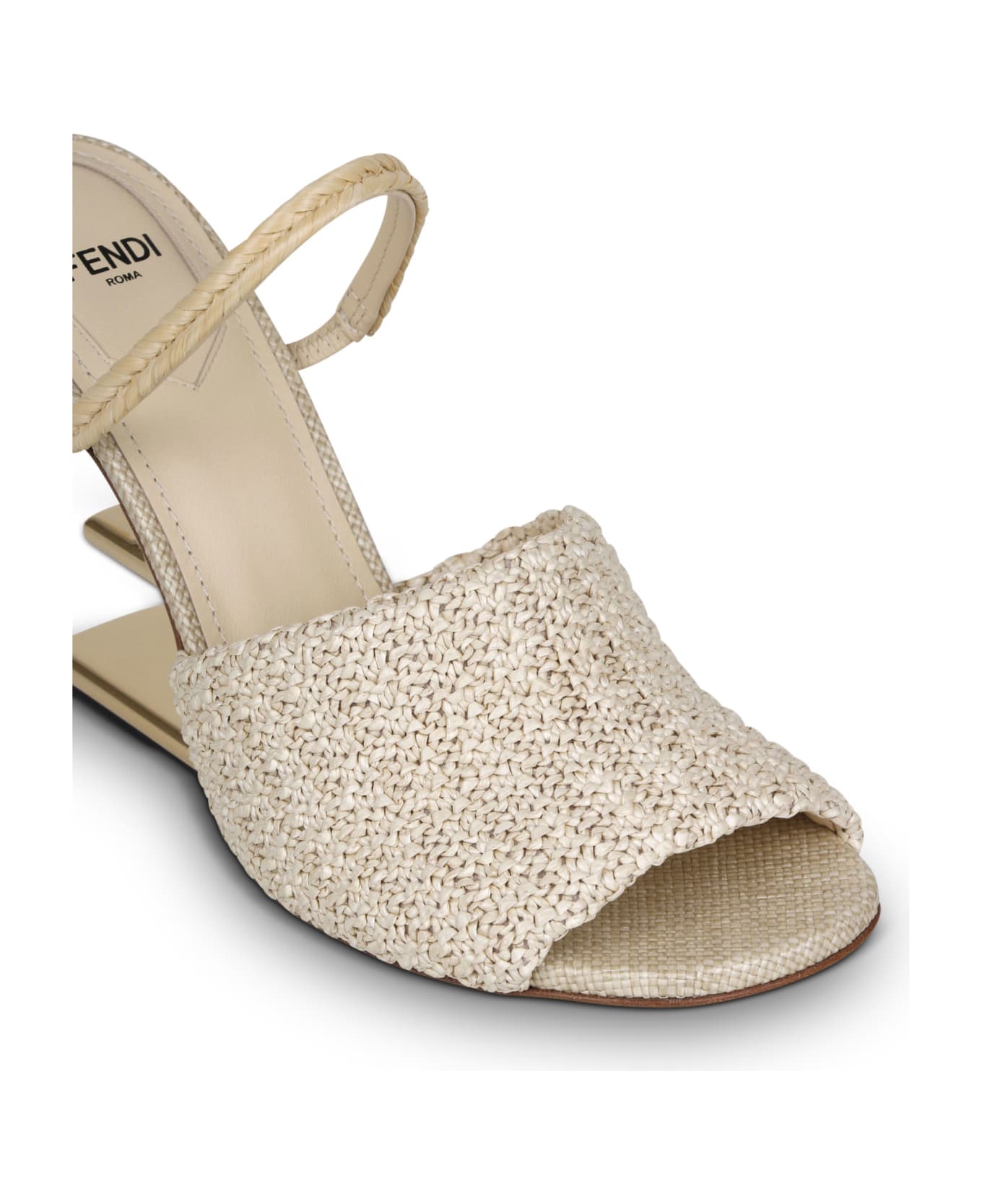 Fendi Raffia High-heeled Sandals サンダル