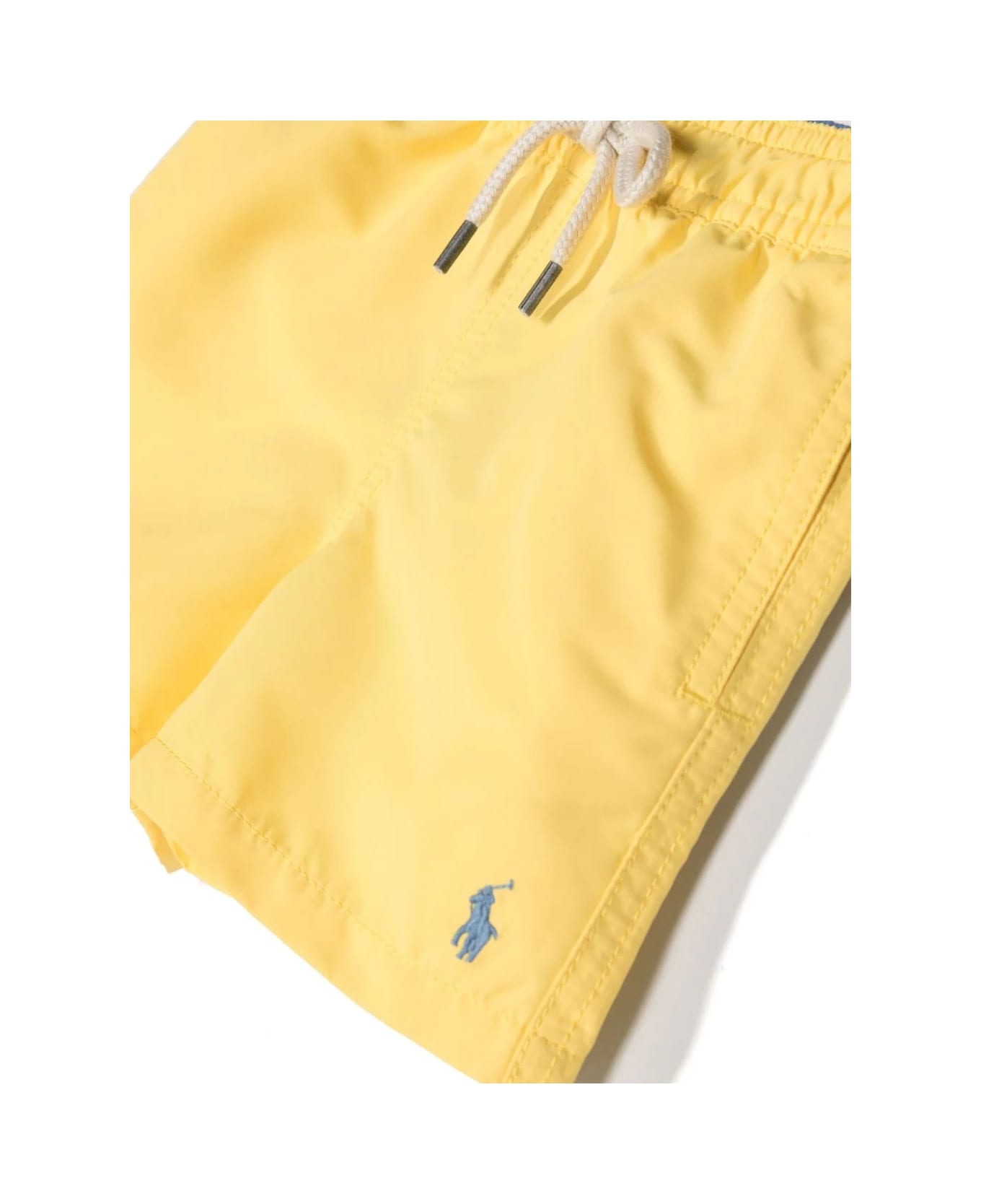 Ralph Lauren Yellow Swimwear With Light Blue Pony - Yellow