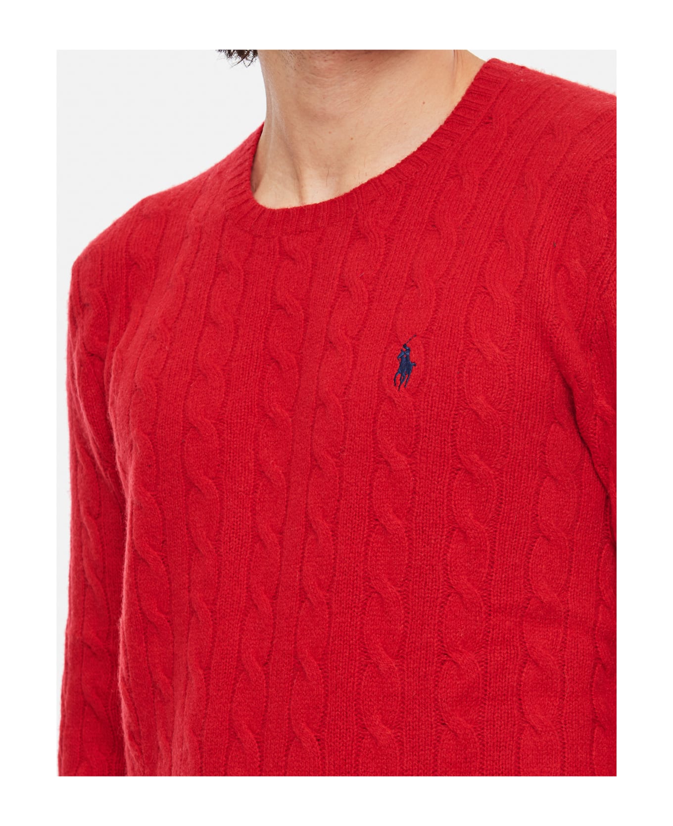 Polo Ralph Lauren Cable-knit Wool-cashmere Jumper - Red