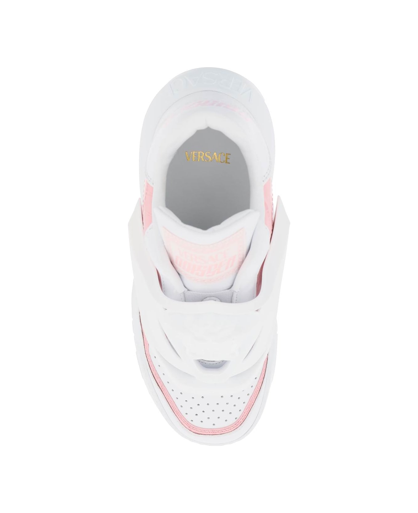 Versace Odissea Sneakers - WHITE ENGLISH ROSE (White)