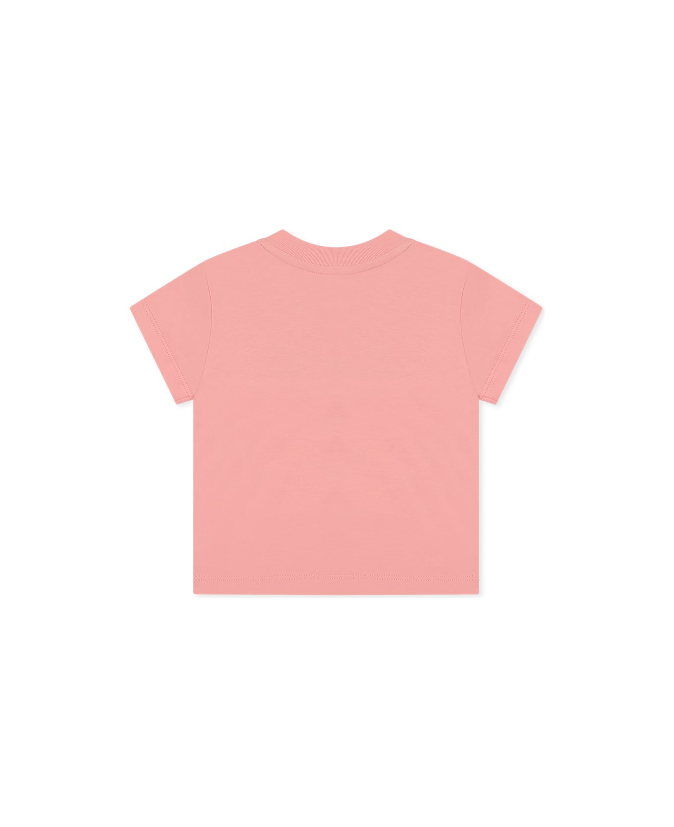 Off-White Pink T-shirt For Baby Girl With Logo - Pink