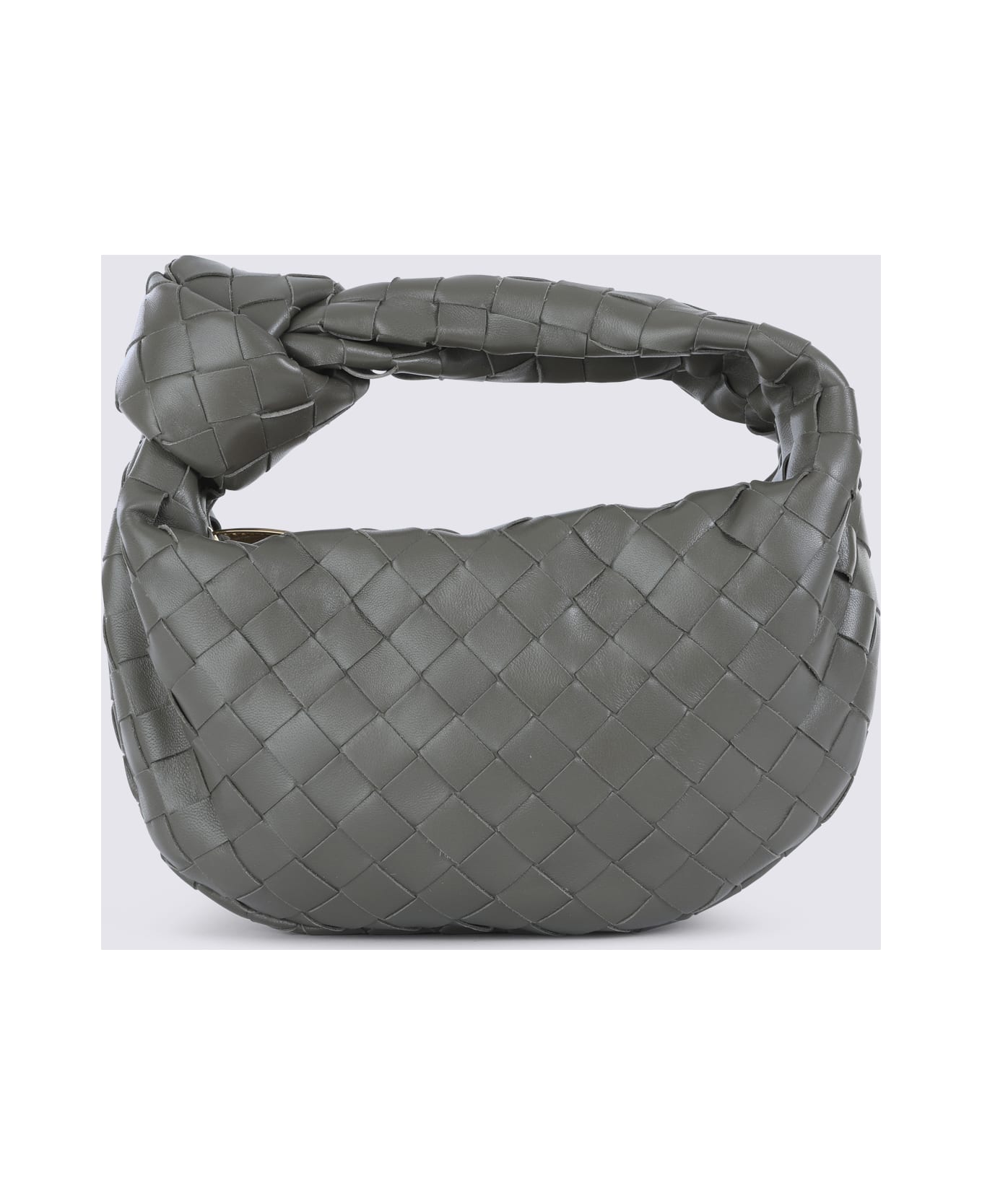 Bottega Veneta Grey Leather Mini Jodie Bag - CYPRESS-GOLD