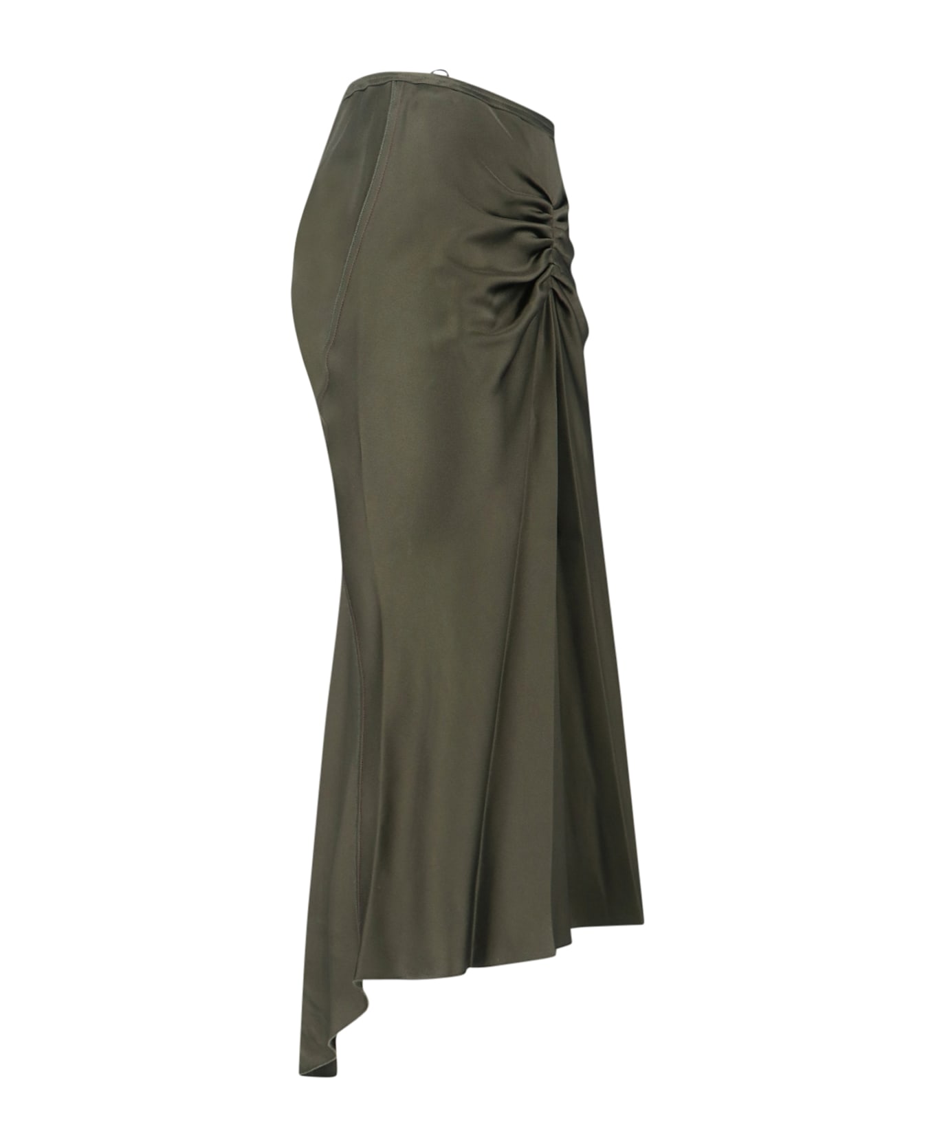 Victoria Beckham Draped Midi Skirt - Green