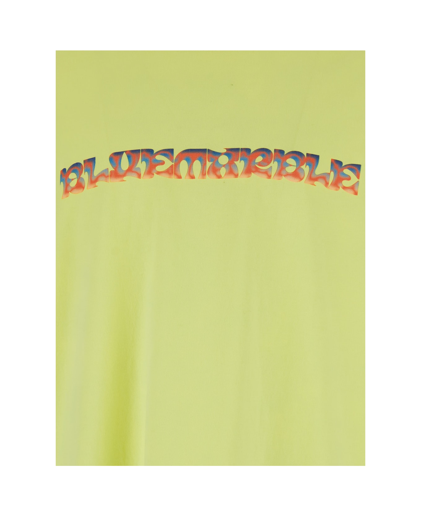 Bluemarble Trippy Leaves Print T-shirt - Yellow