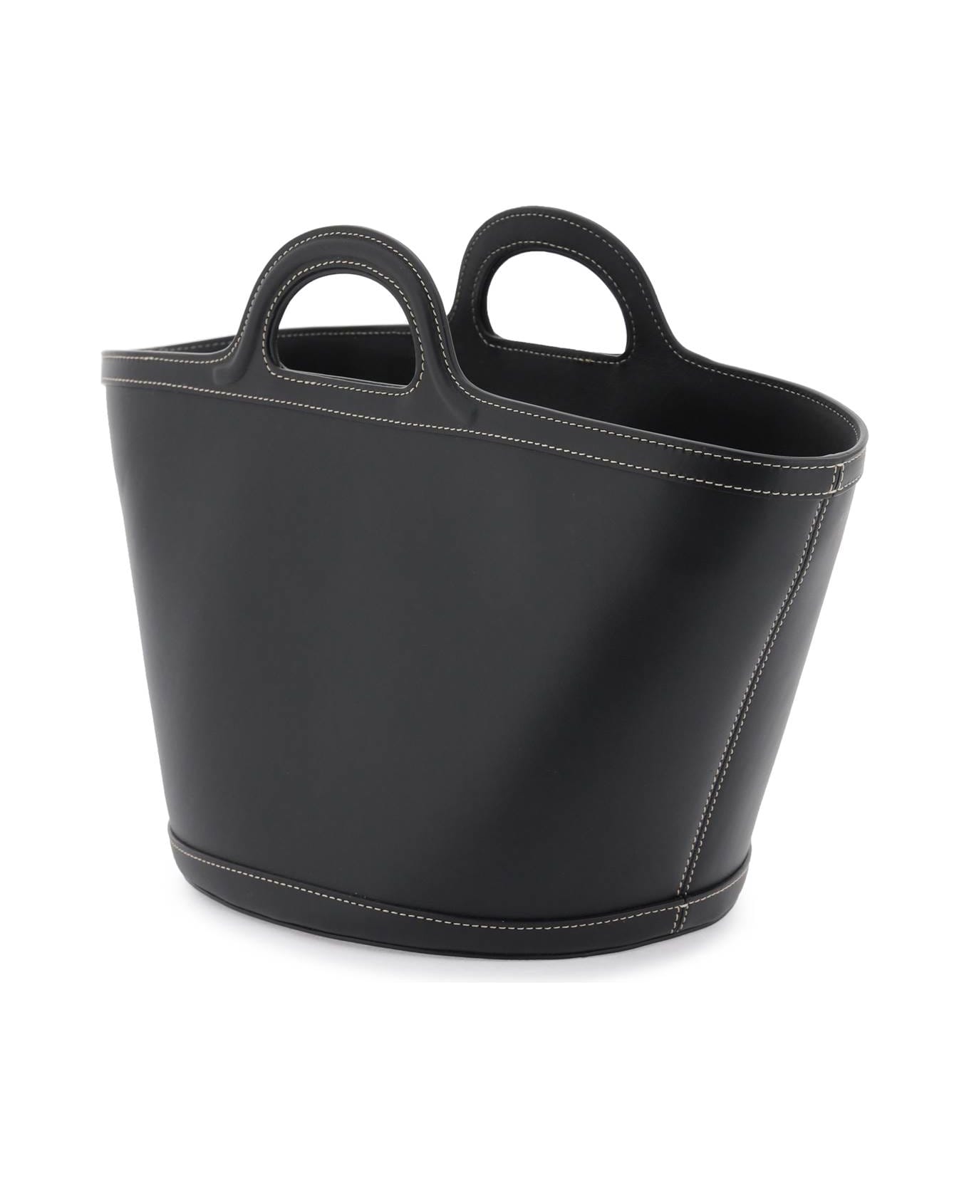 Marni Leather Small Tropicalia Bucket Bag - BLACK (Black) トートバッグ