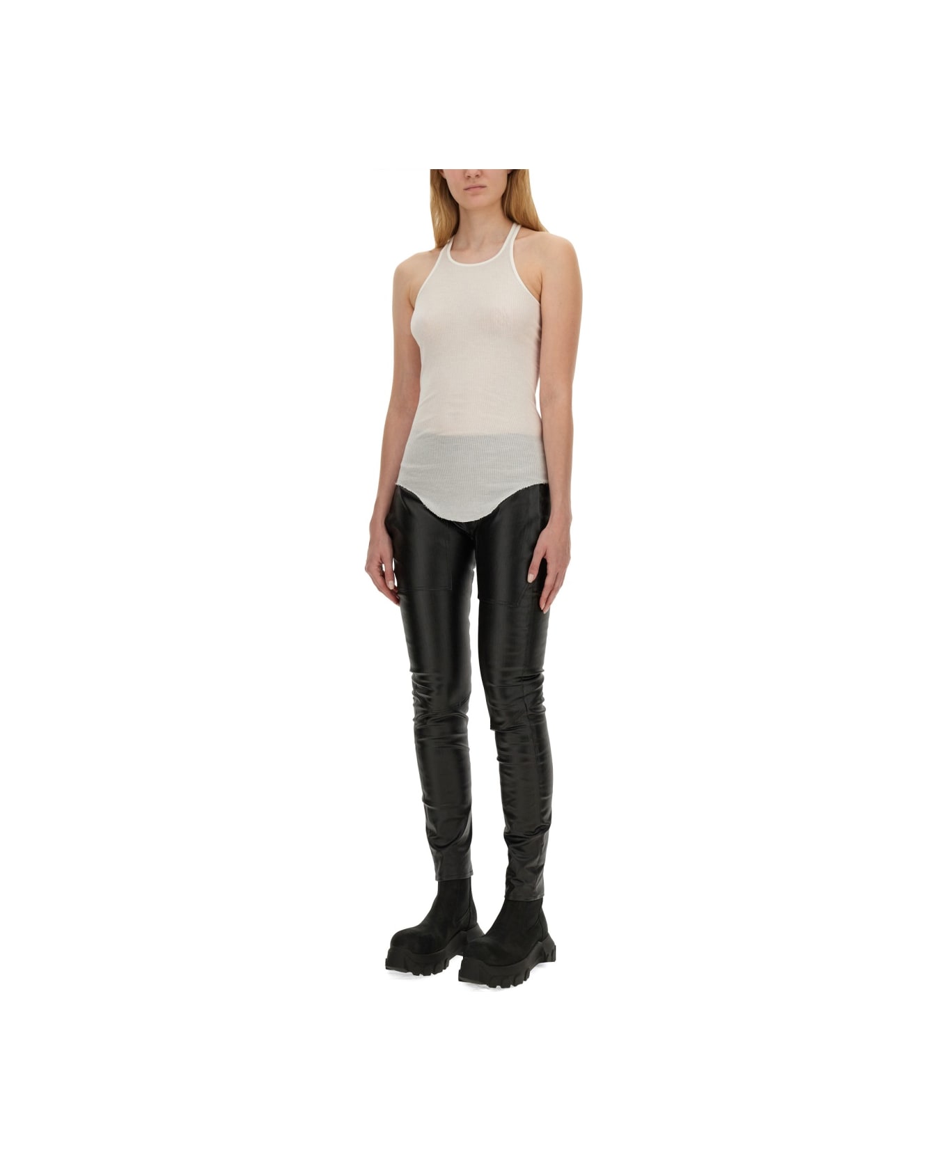 Rick Owens Denim Leggings - BLACK