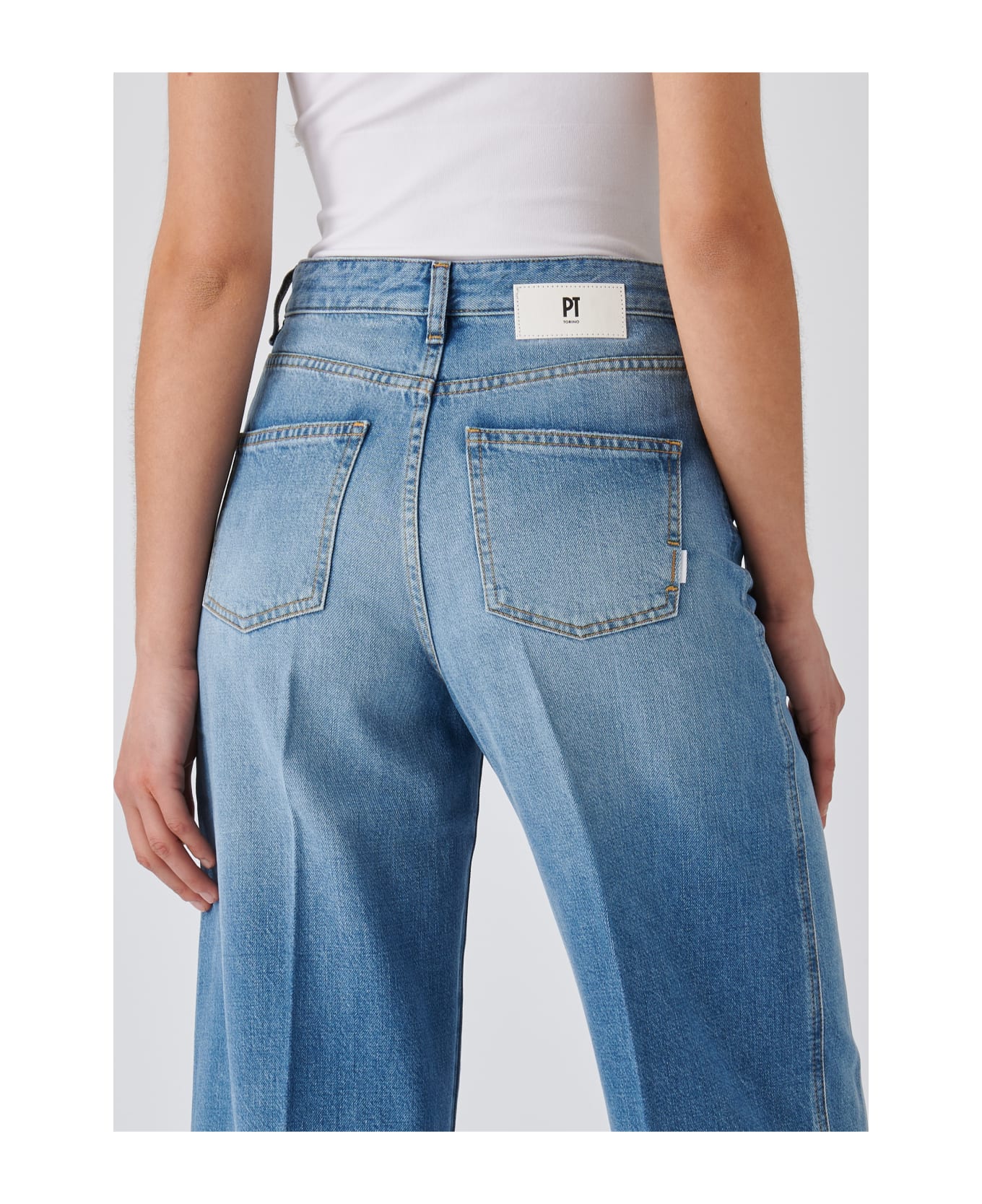 PT Torino Cotton Jeans - DENIM CHIARO