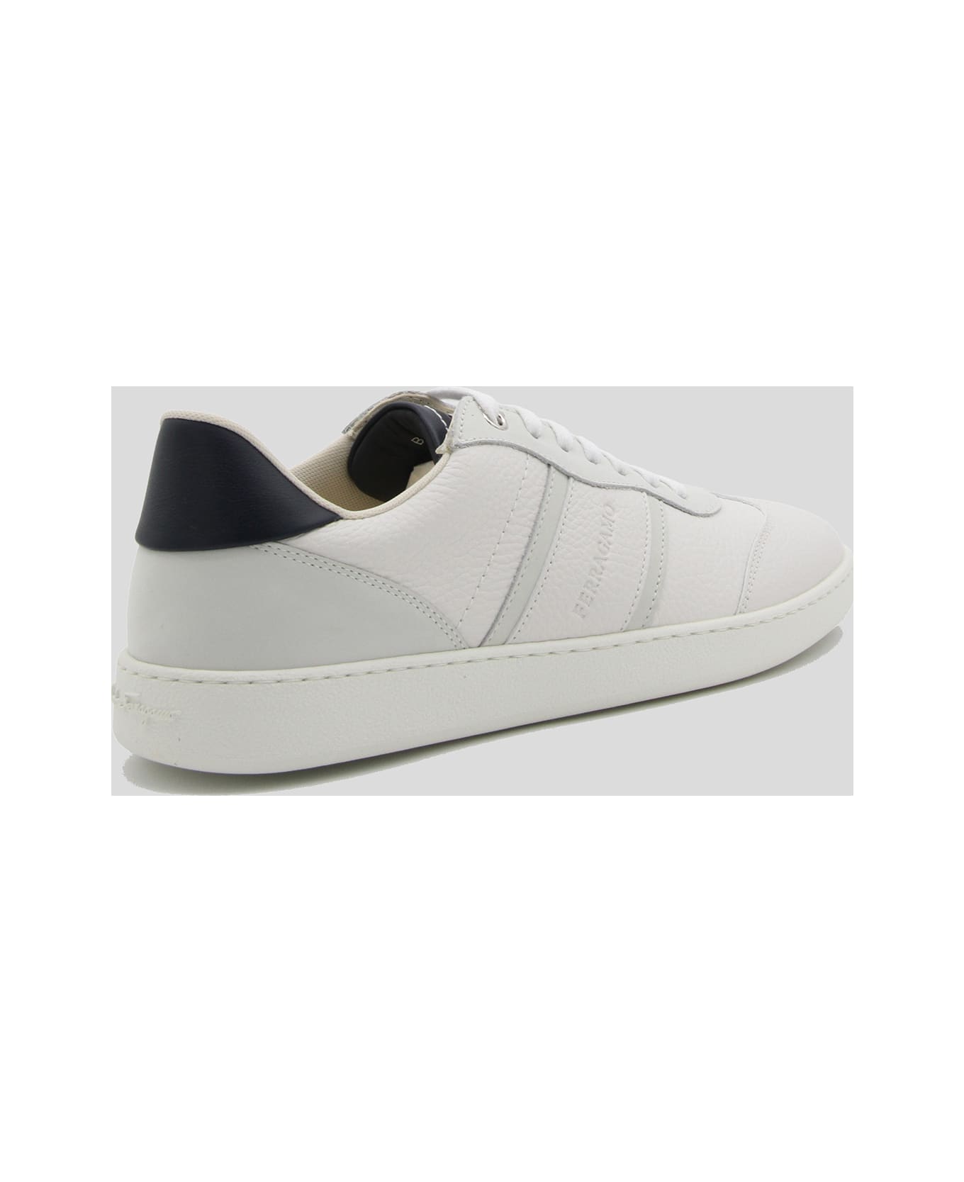 Ferragamo White Leather Sneakers スニーカー