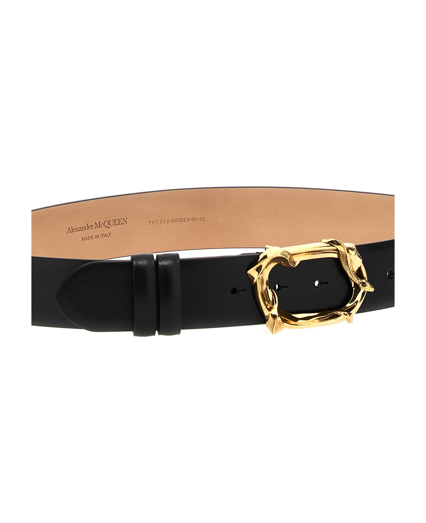 Alexander McQueen 'snake' Belt - Black