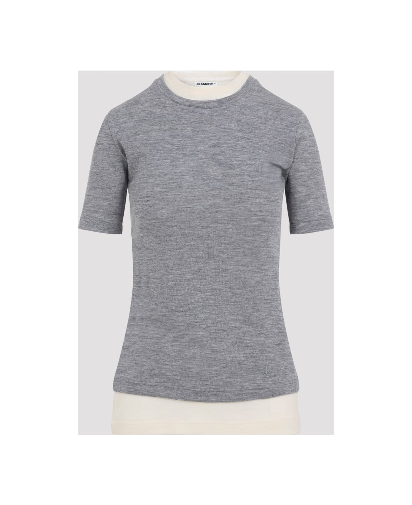 Jil Sander + Wool Top - Grey Bone