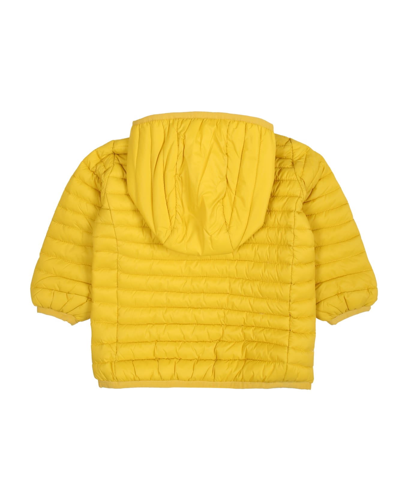 Save the Duck Yellow Downn-jacket Nene For Baby Boy With Logo - Yellow
