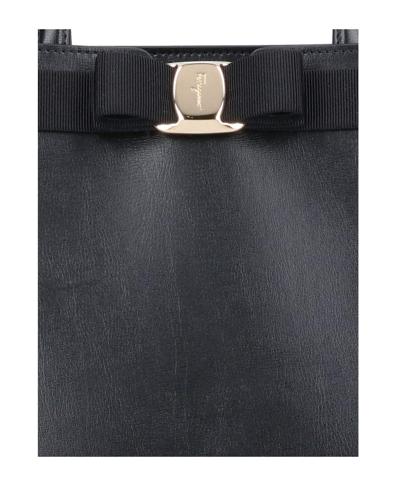 Ferragamo Bow Tote Bag - Black  