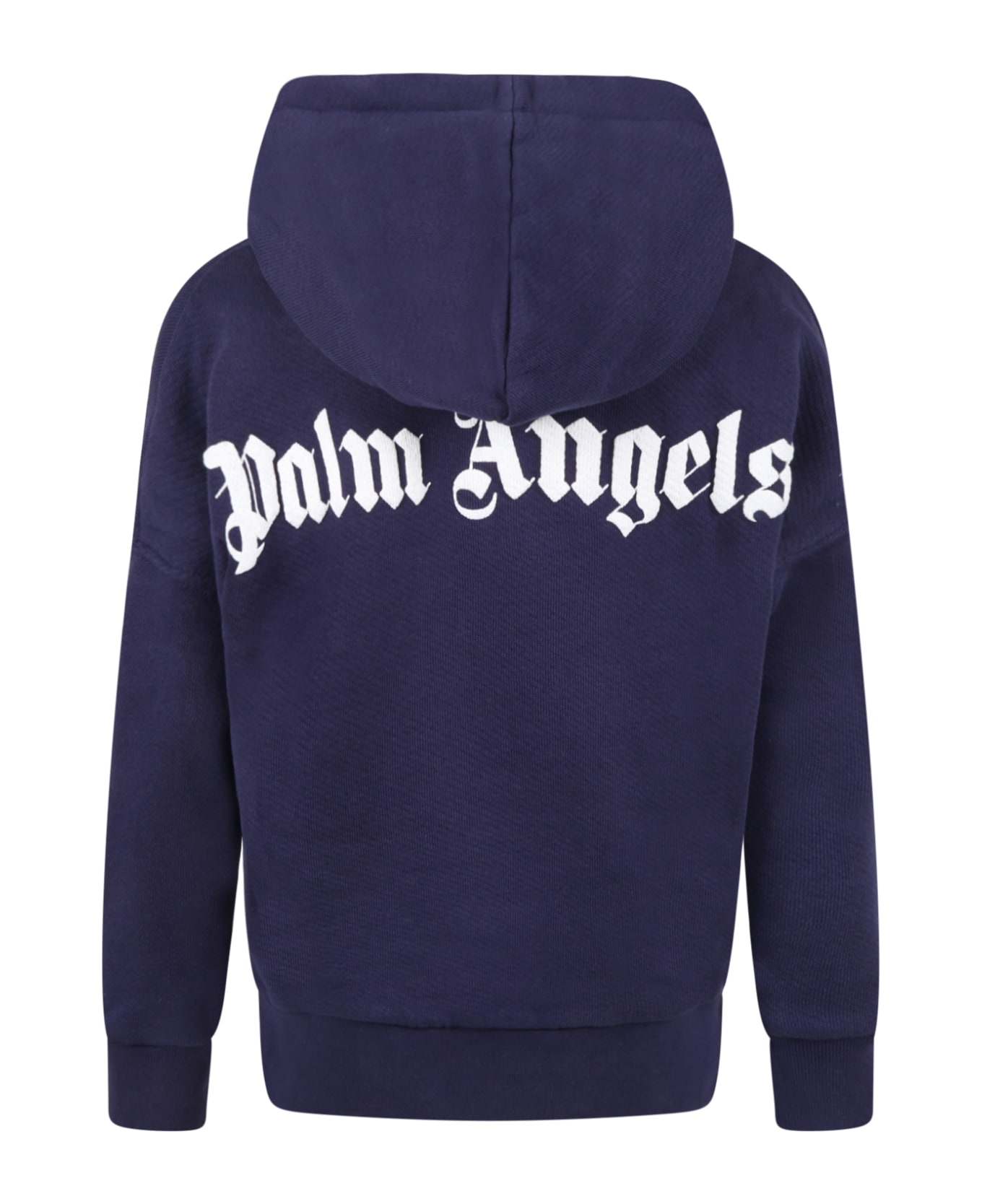 Palm Angels Blue Sweatshirt For Kids With Logo - BLUE