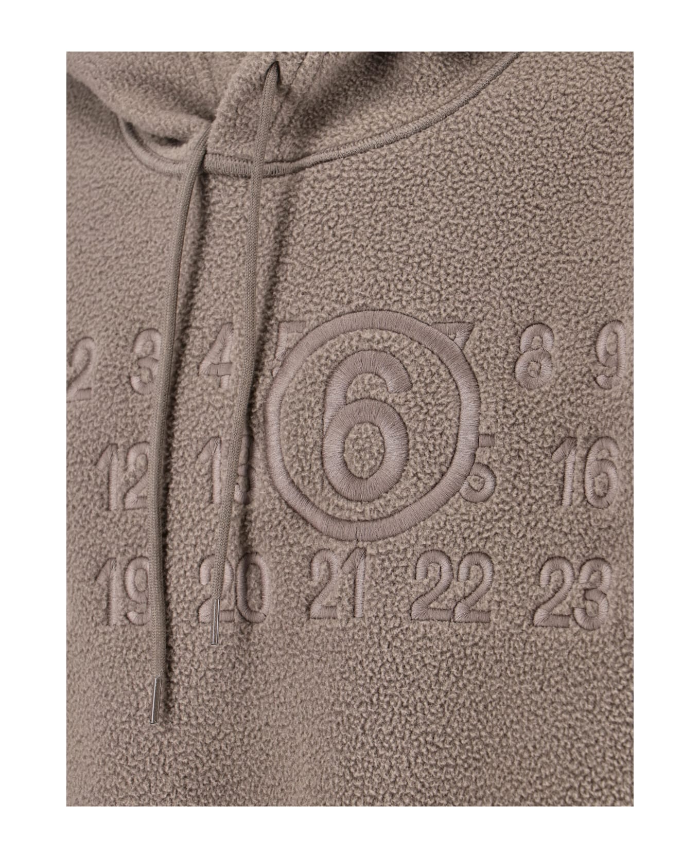 MM6 Maison Margiela Logo Hoodie - Taupe