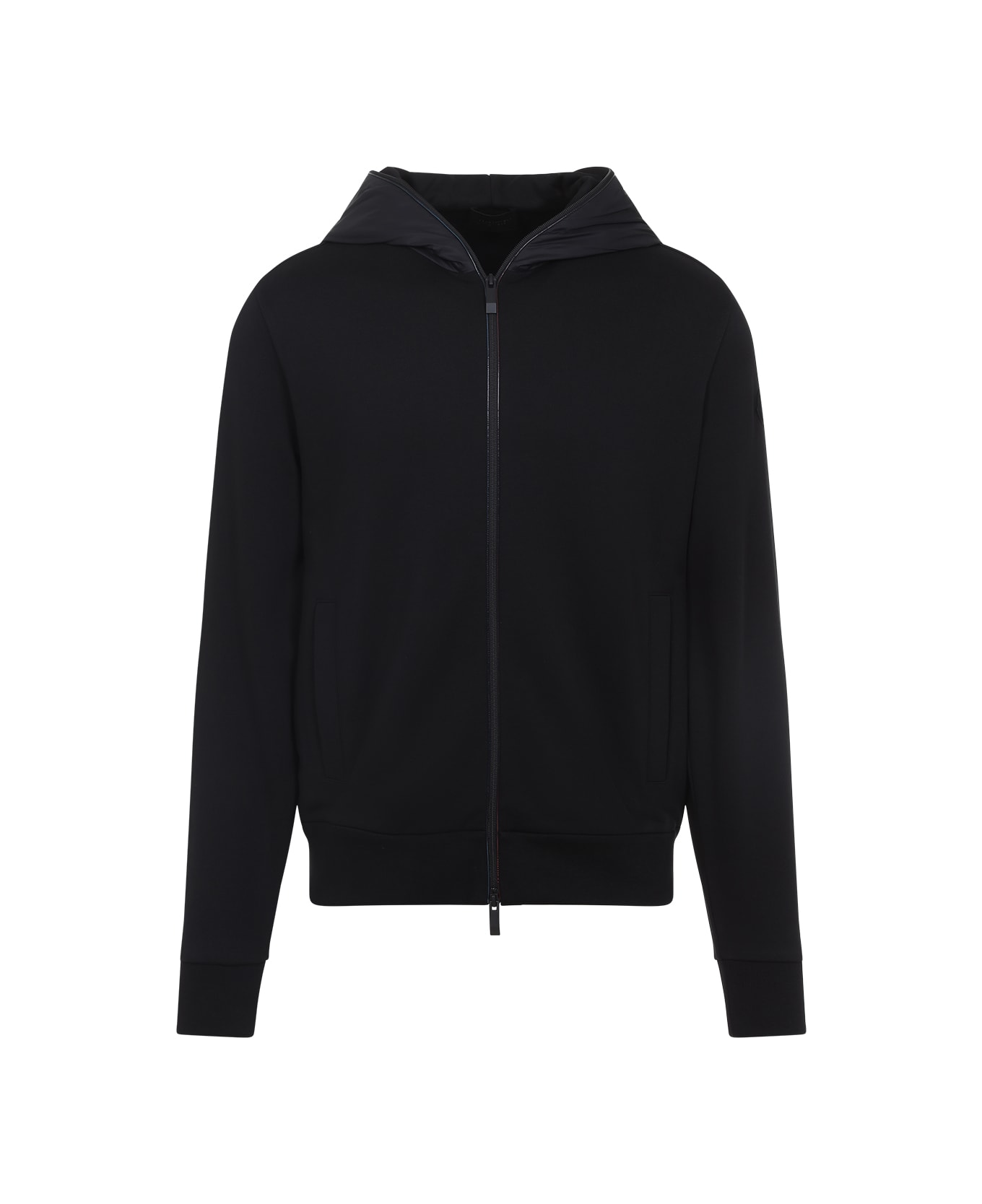 Moncler Zip Up Cardigan - Black