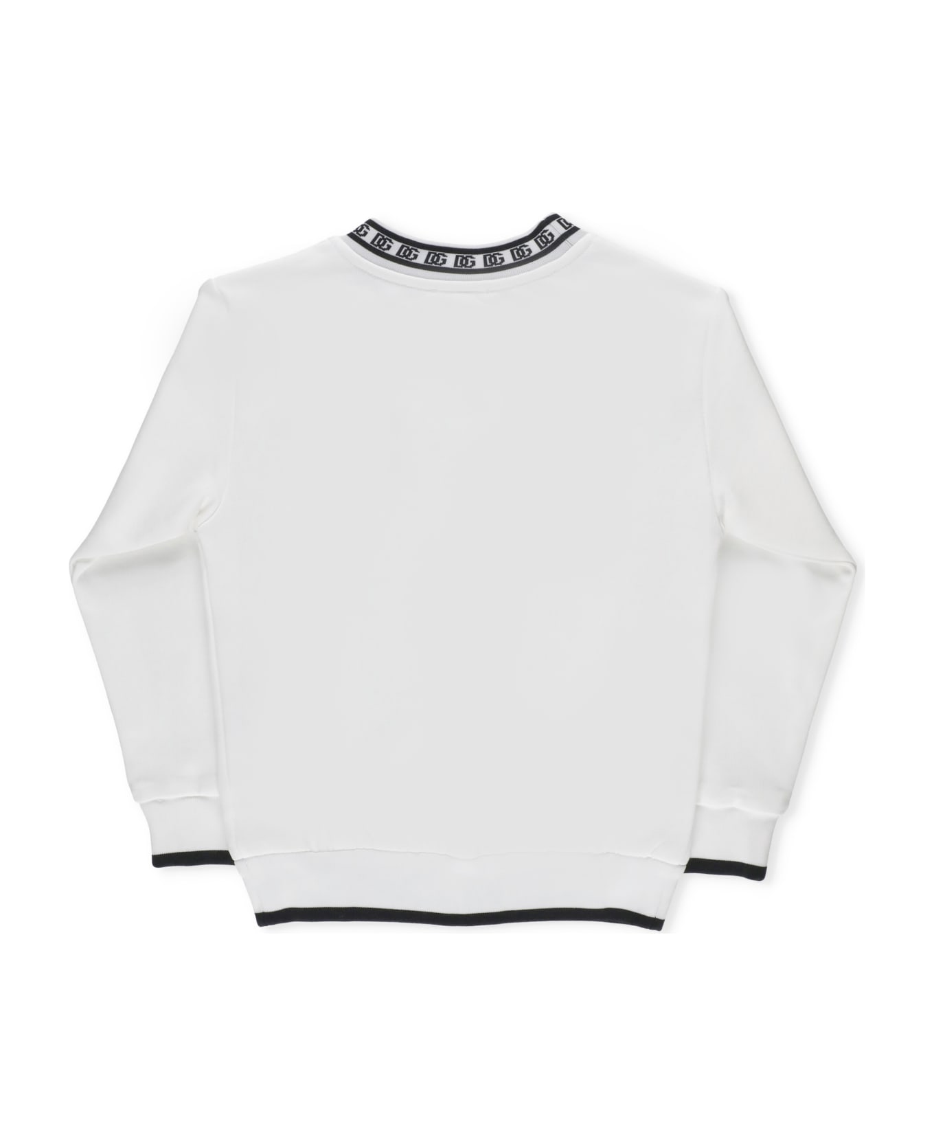 Dolce & Gabbana Sweatshirt With Logo - BIANCO OTTICO
