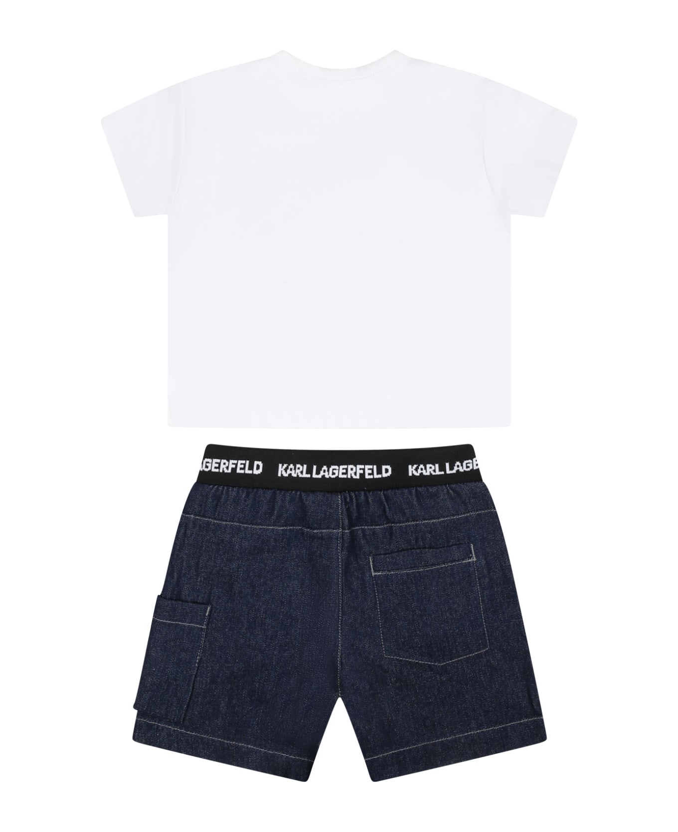 Karl Lagerfeld Kids Multicolor Set For Baby Boy With Logo - Multicolor
