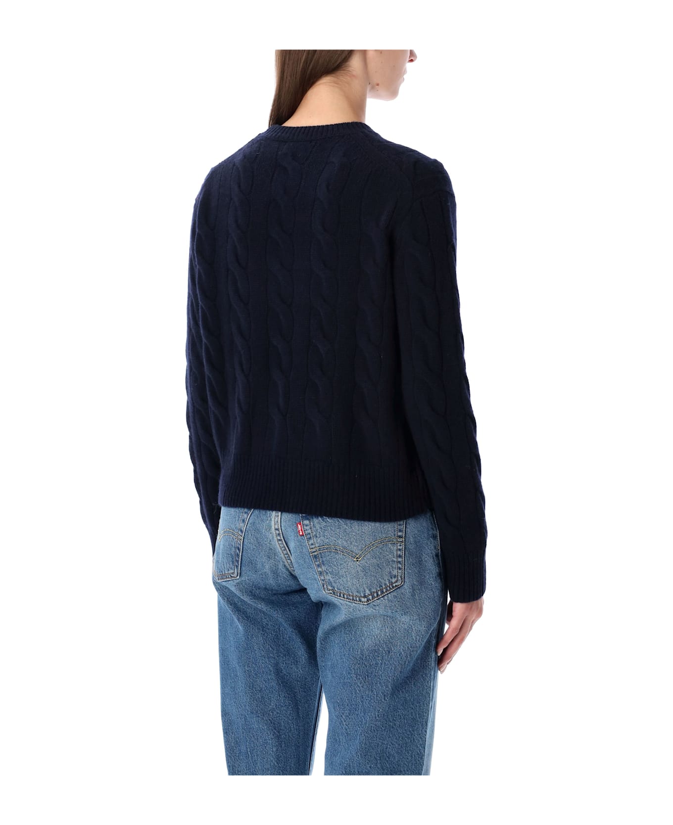 Ralph Lauren Polo Ralph Lauren Wool And Cashmere Cable-knit Sweater - HUNTER NAVY