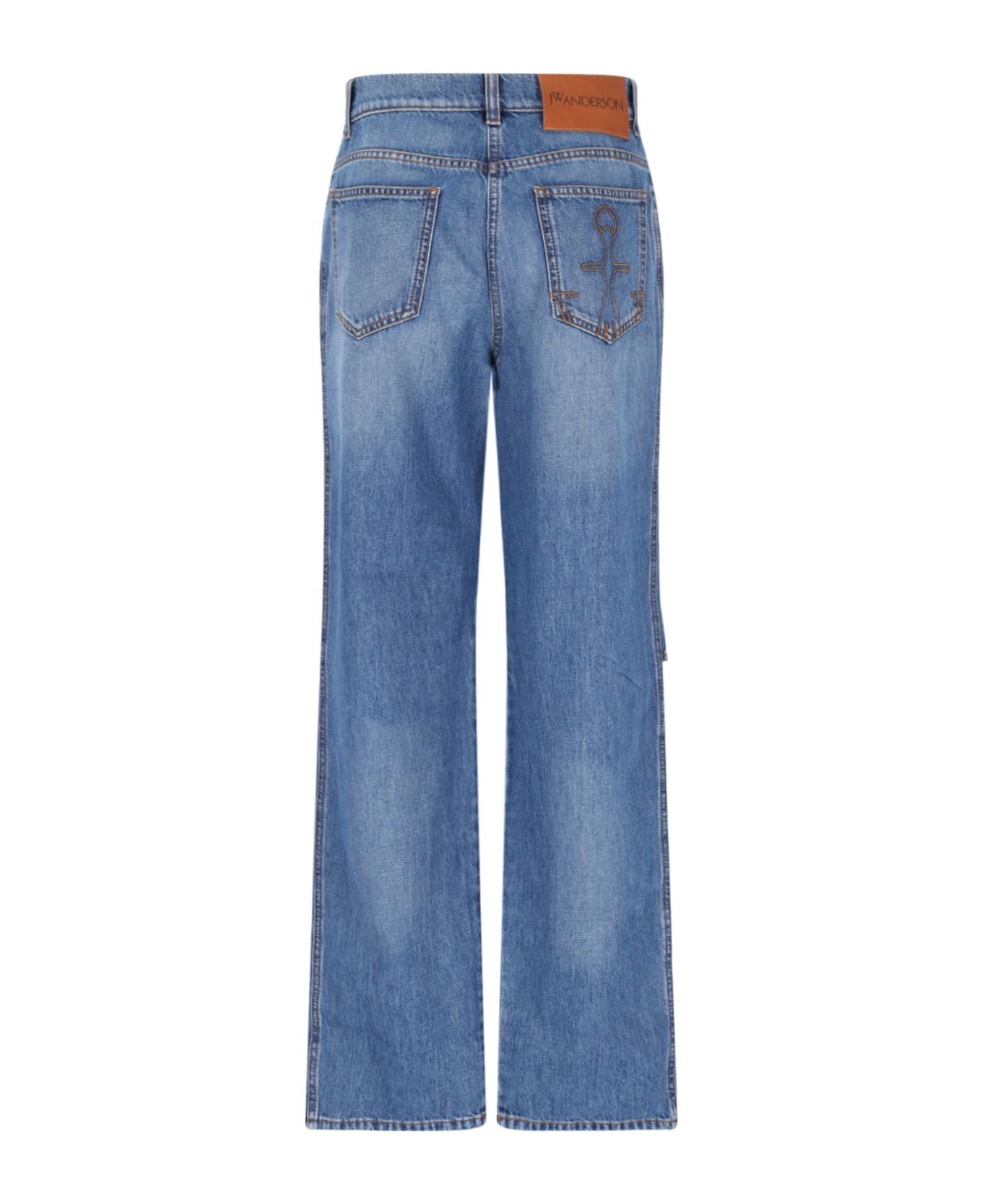 J.W. Anderson Cut-out Detail Jeans - LIGHTBLUE