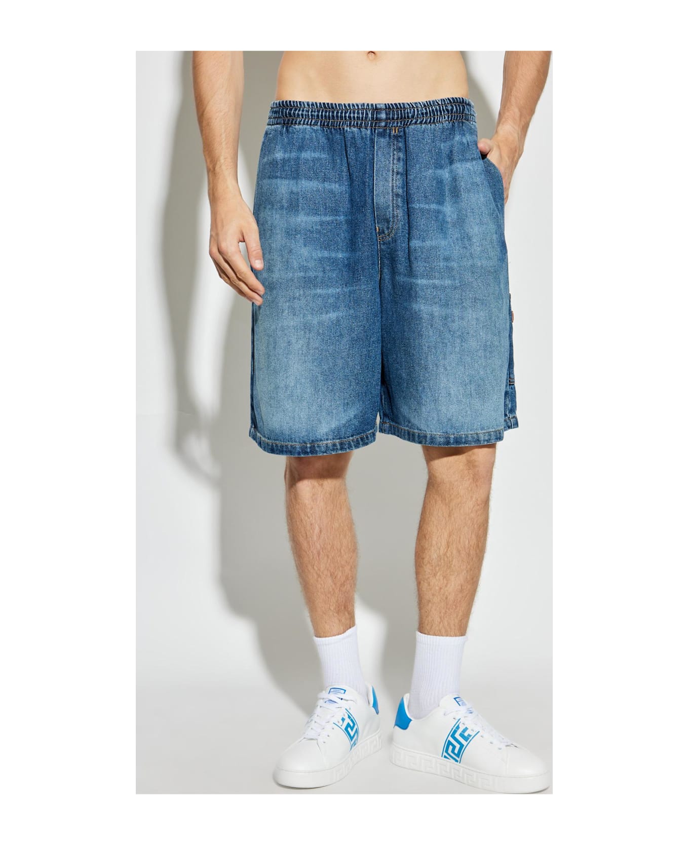 Versace Denim Shorts - Medium Blue