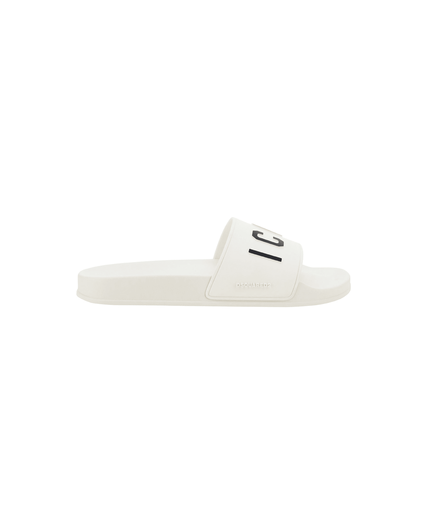 Dsquared2 Slide Sandals Icon - WHITE その他各種シューズ