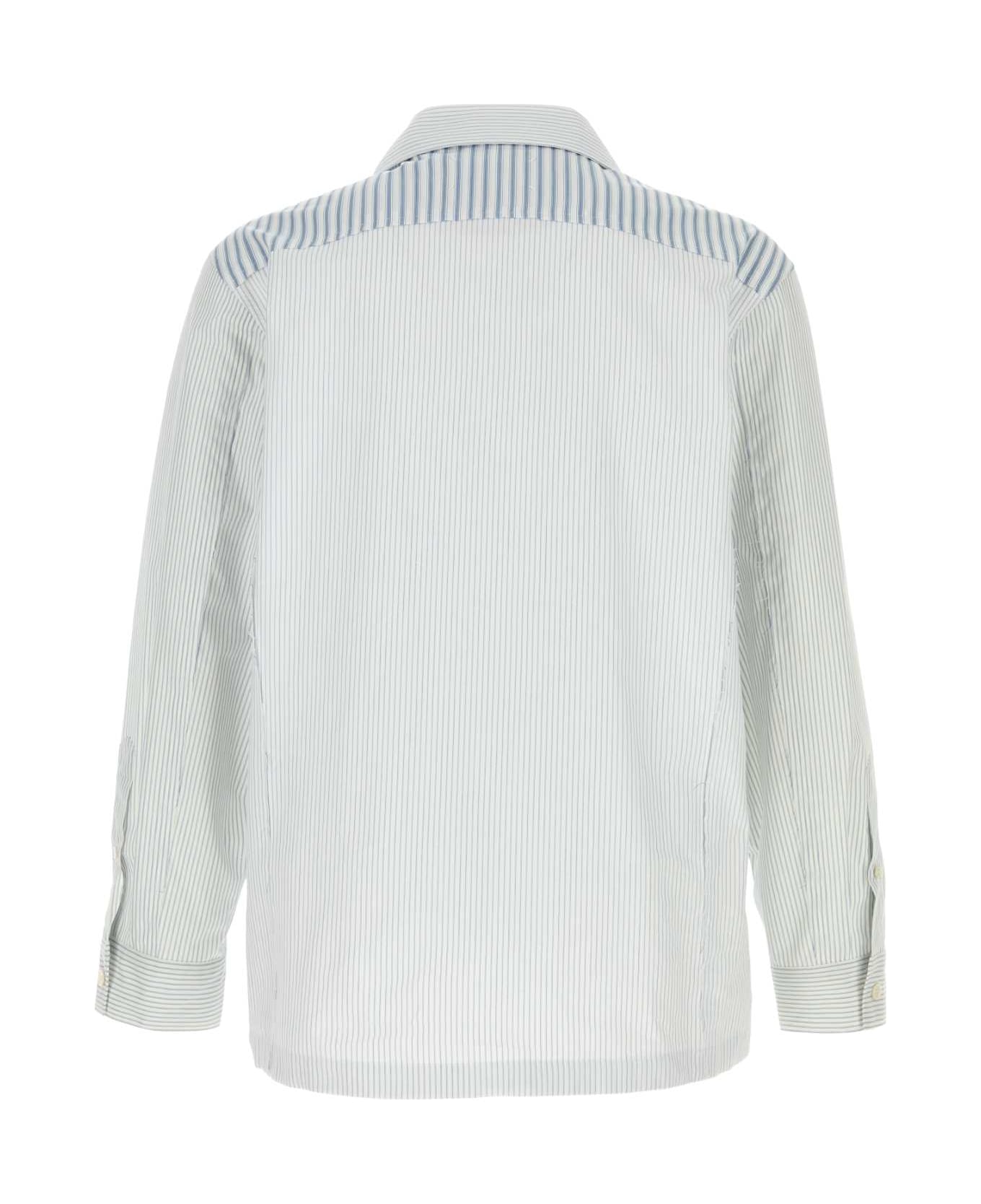 Maison Margiela Embroidered Poplin Shirt - WHITE