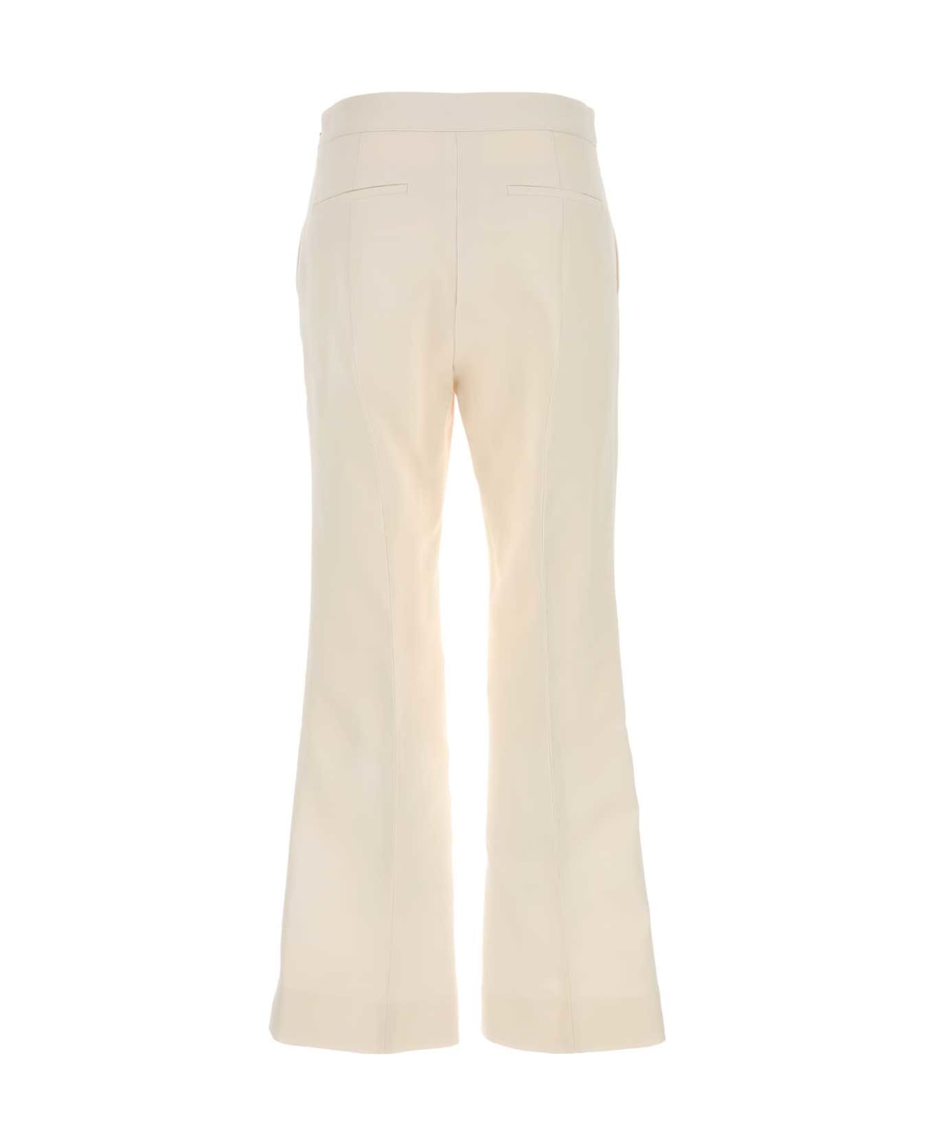 Gucci Ivory Silk Lend Pant - OFFWHITE