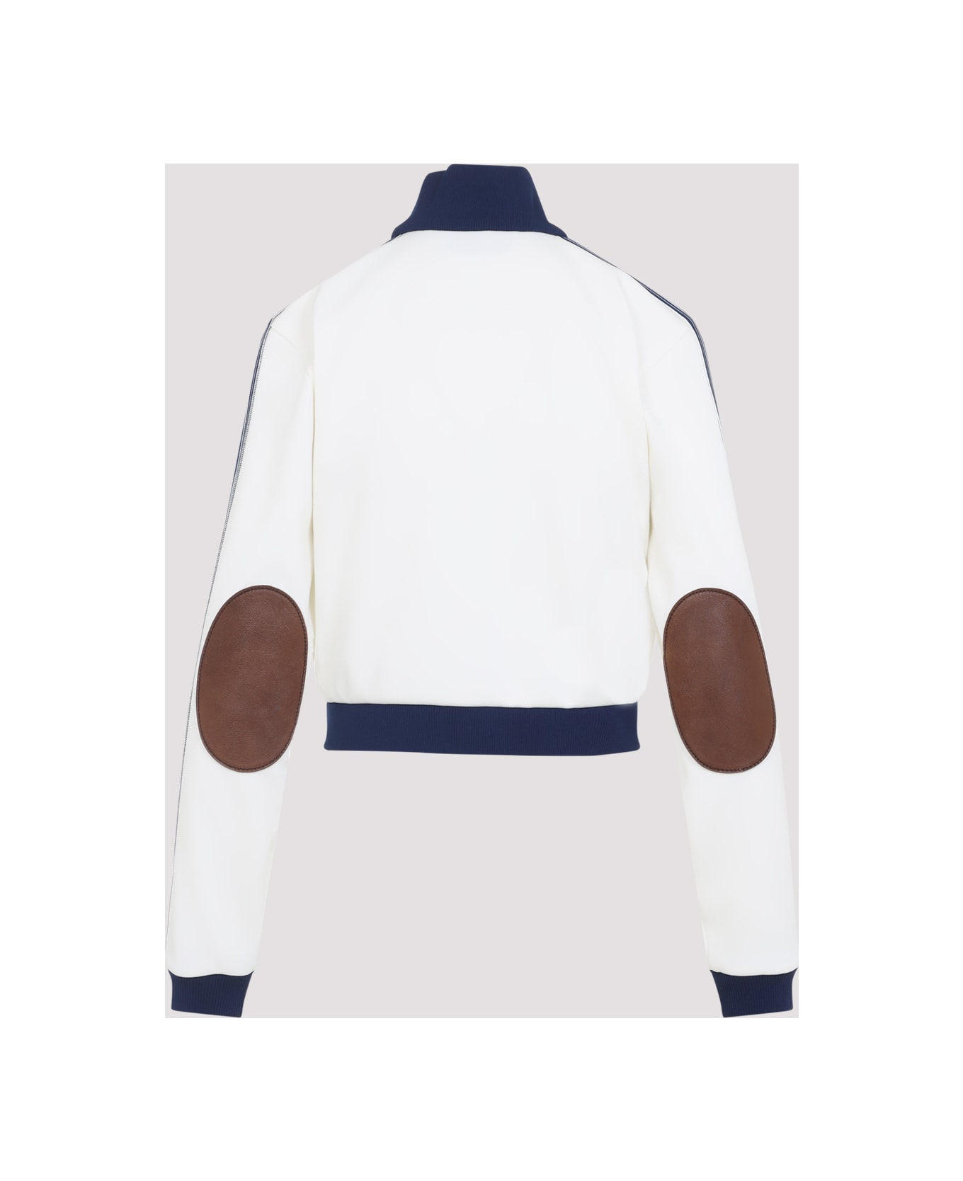 Prada Zip-up Logo Jacket - Avorio