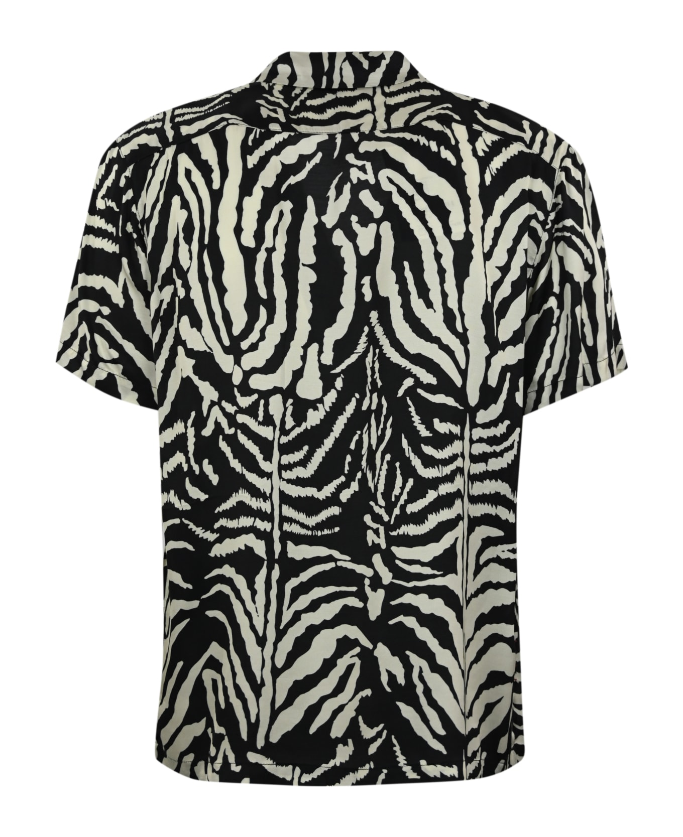 Amaranto Zebra-print Viscose Shirt - Nero シャツ