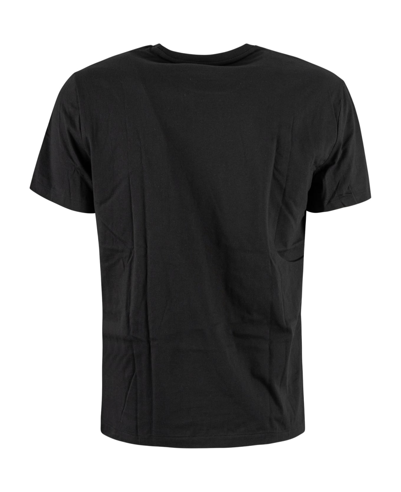 Ralph Lauren Logo Embroidered Regular T-shirt - Black