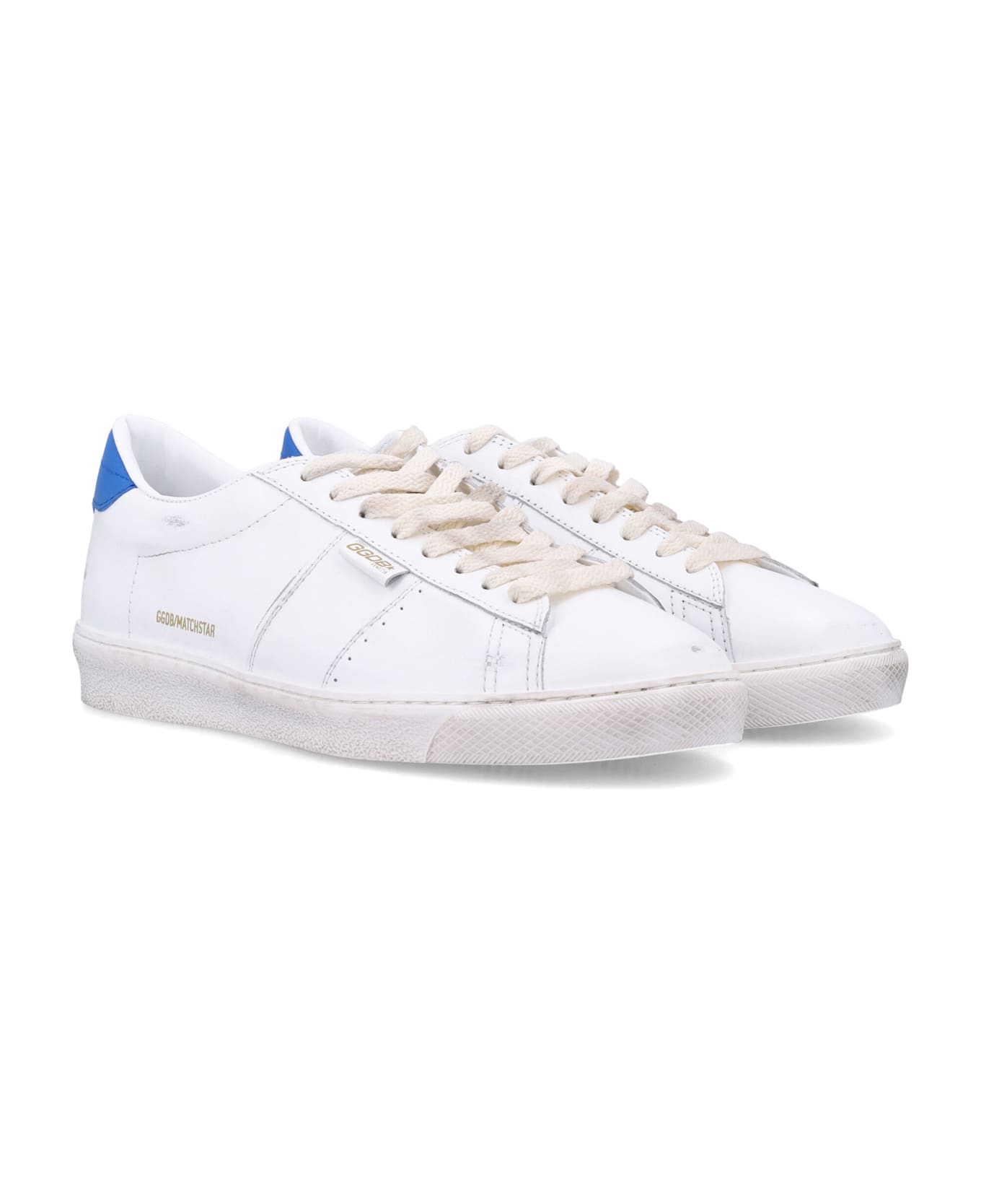 Golden Goose Matchstar Sneakers - Optic white/blue 11984