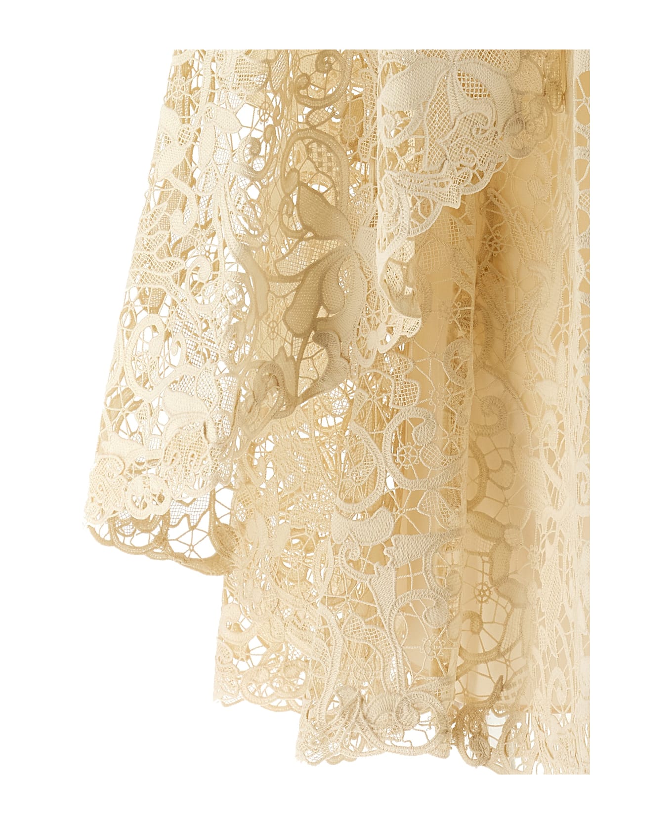 Zimmermann 
memento Bird Lace Mini
 Dress - Beige