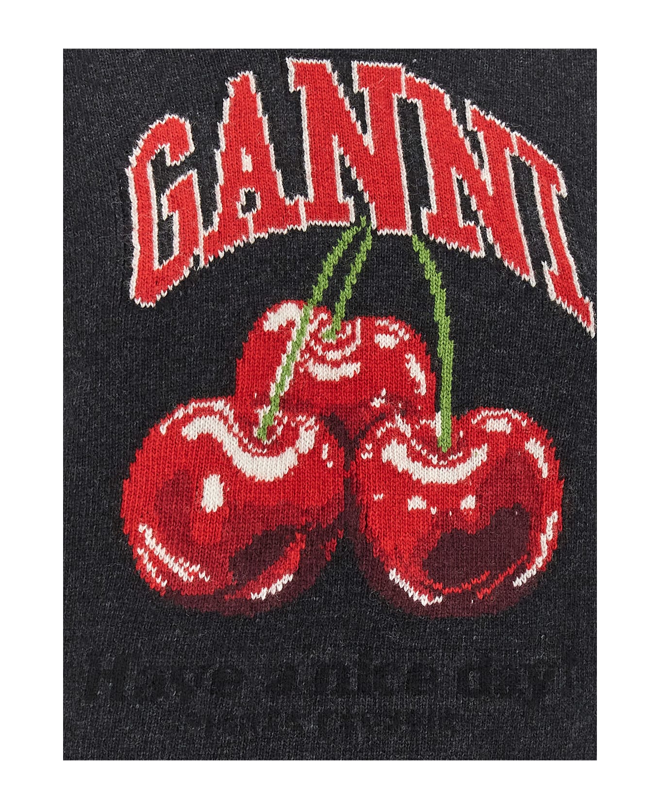 Ganni 'cherry' Vest - Black  
