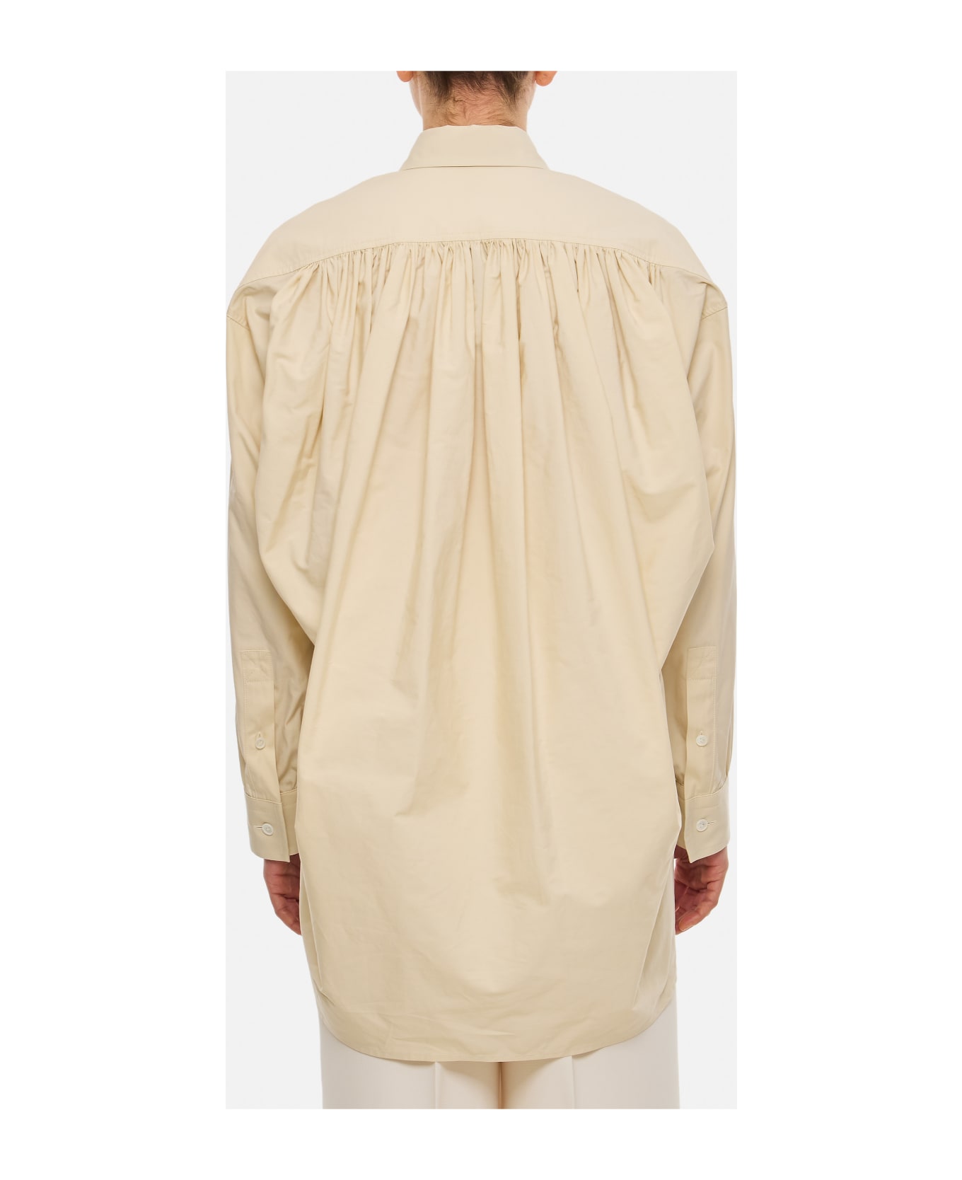 Bottega Veneta Popeline Over Shirt - Beige