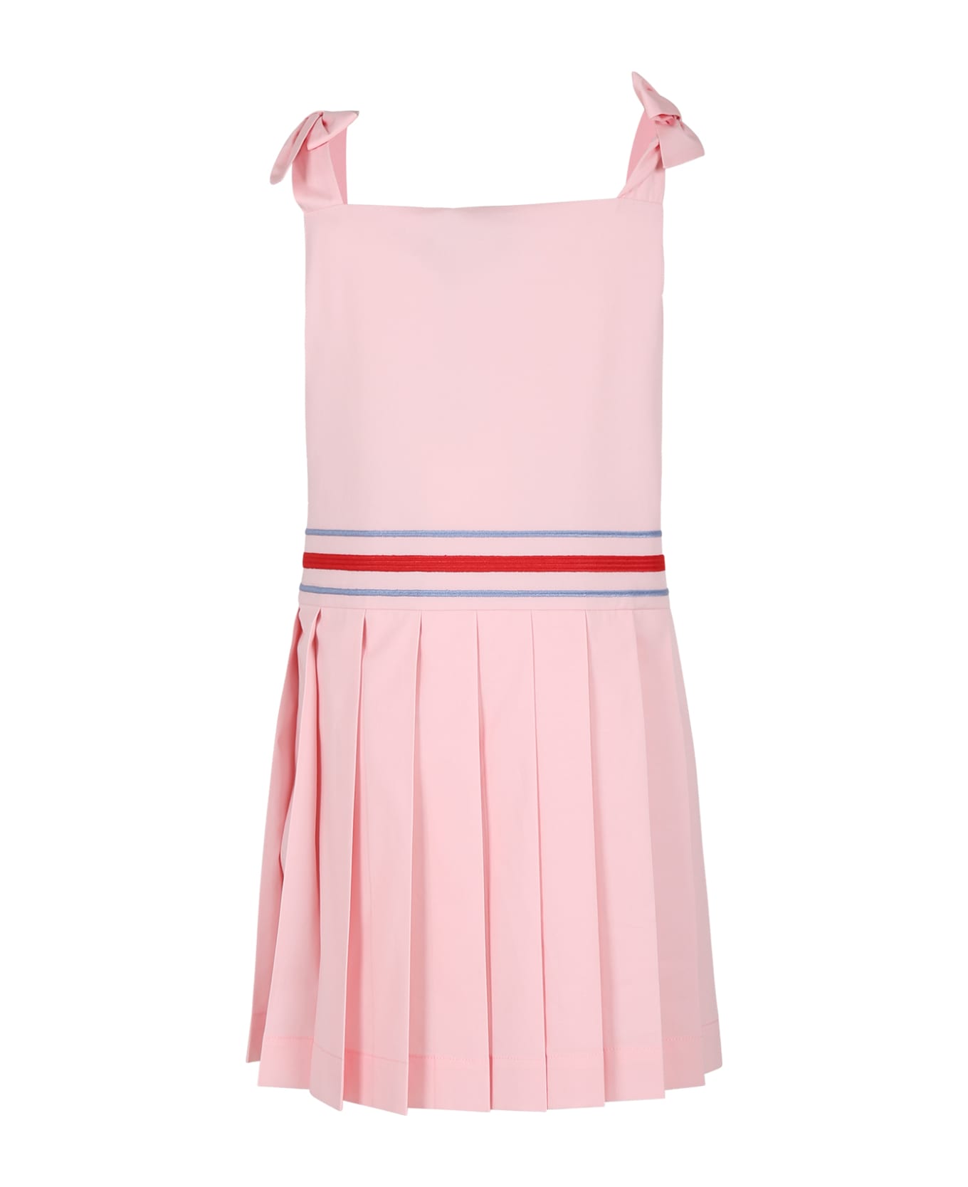 Gucci Pink Dress For Girl With Logo - Pink ワンピース＆ドレス