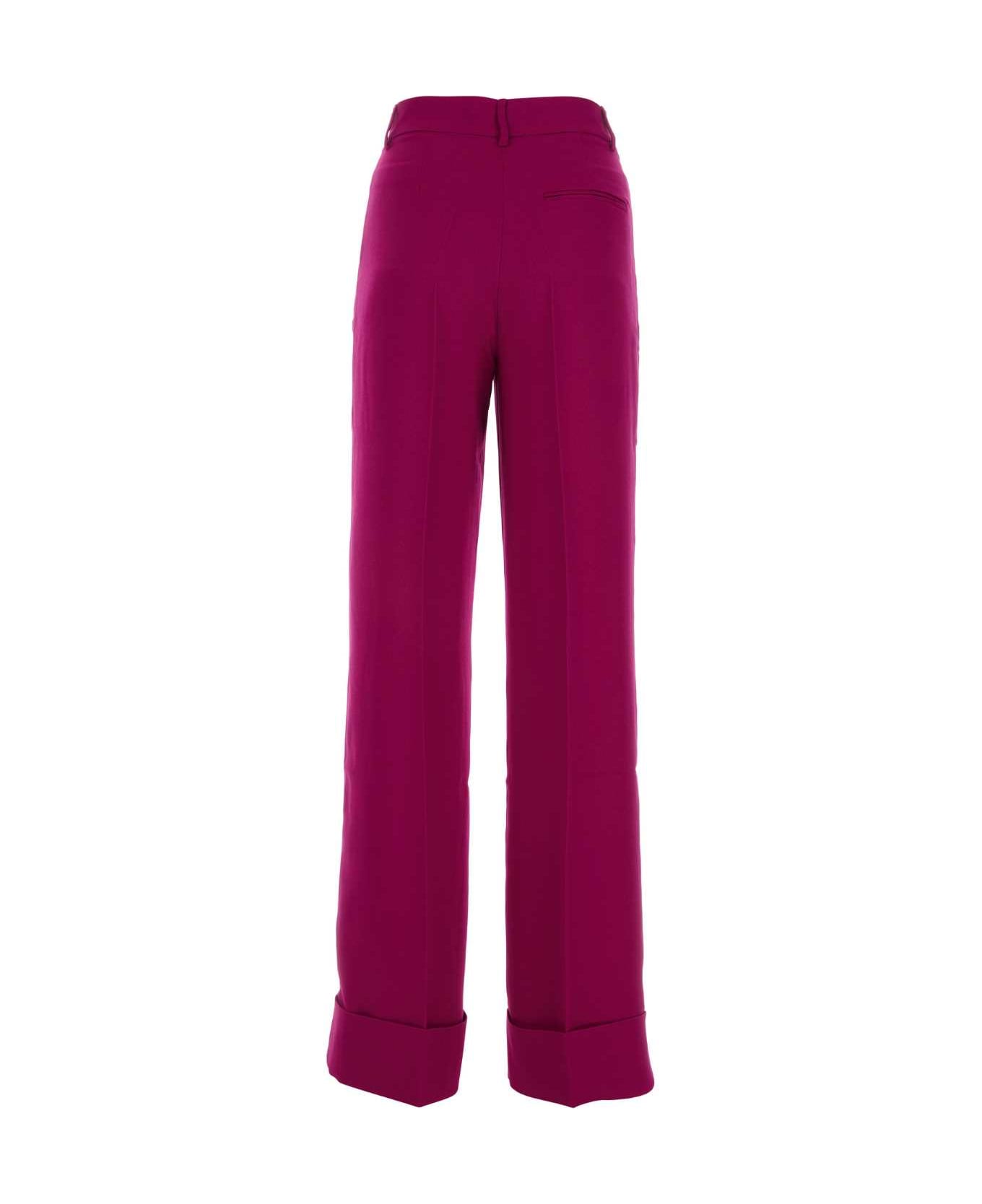 The Andamane Tyran Purple Polyester Pant - CICLAMINO