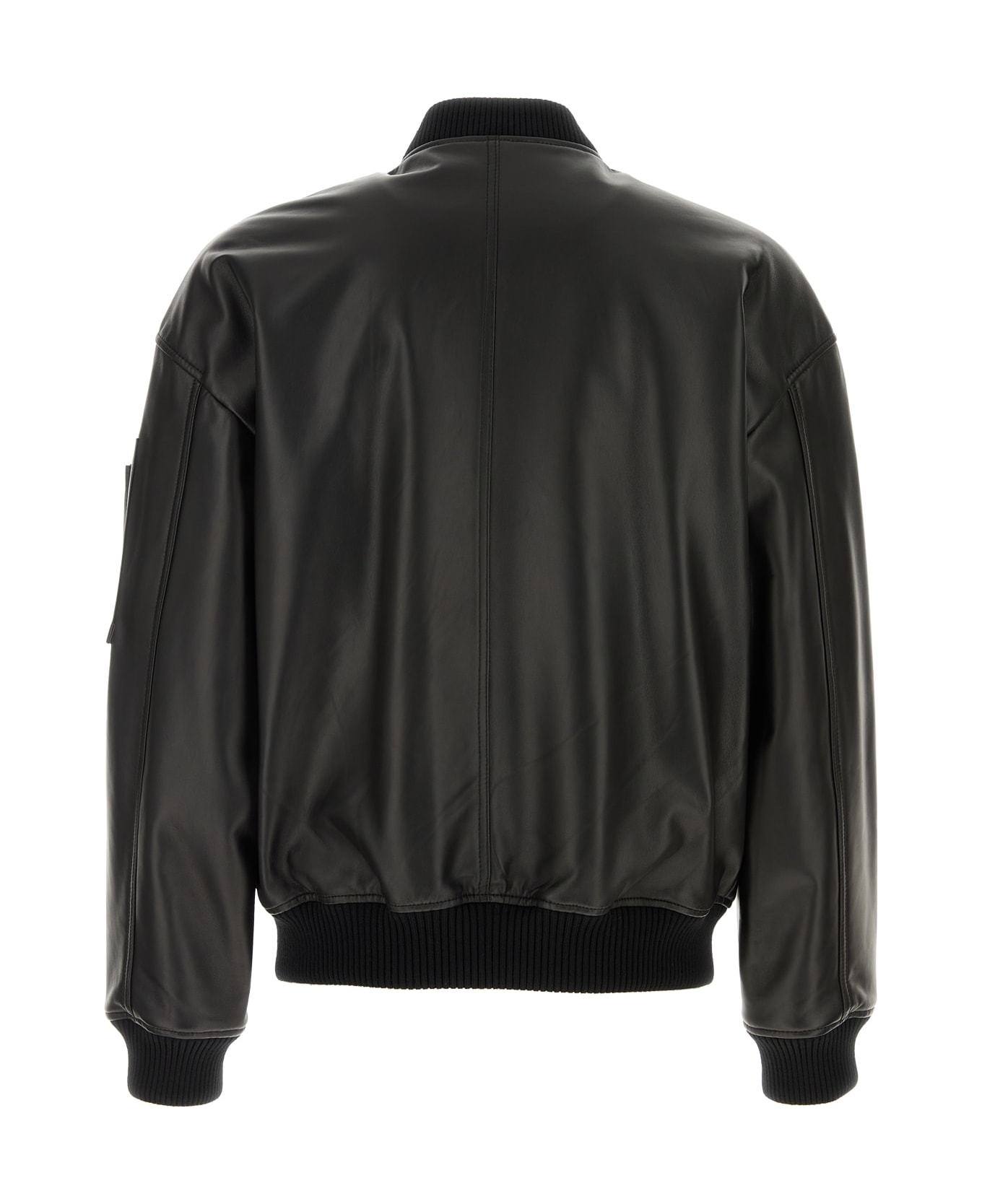 Dsquared2 Black Leather Jacket - BLACK