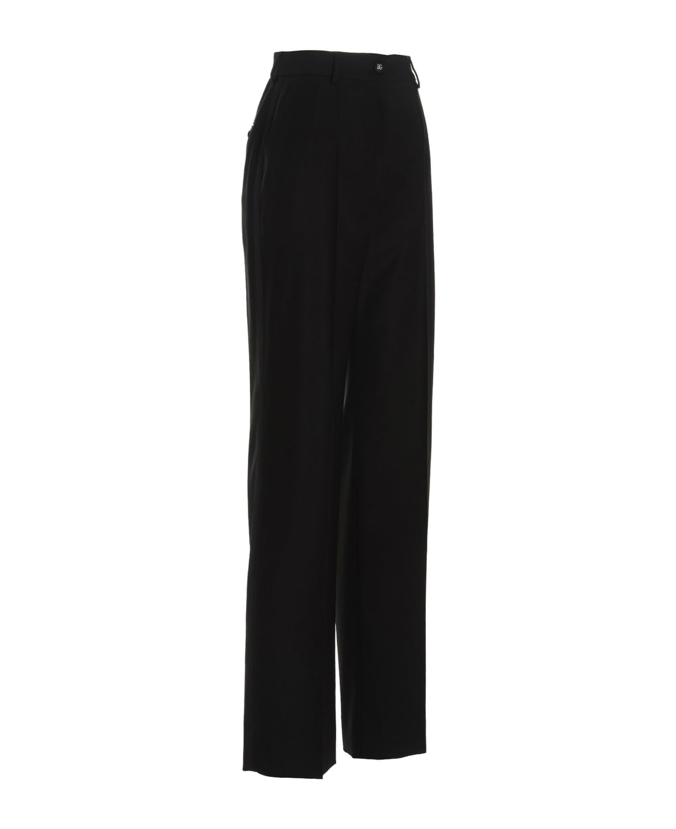 Dolce & Gabbana Wool Trousers - Black  