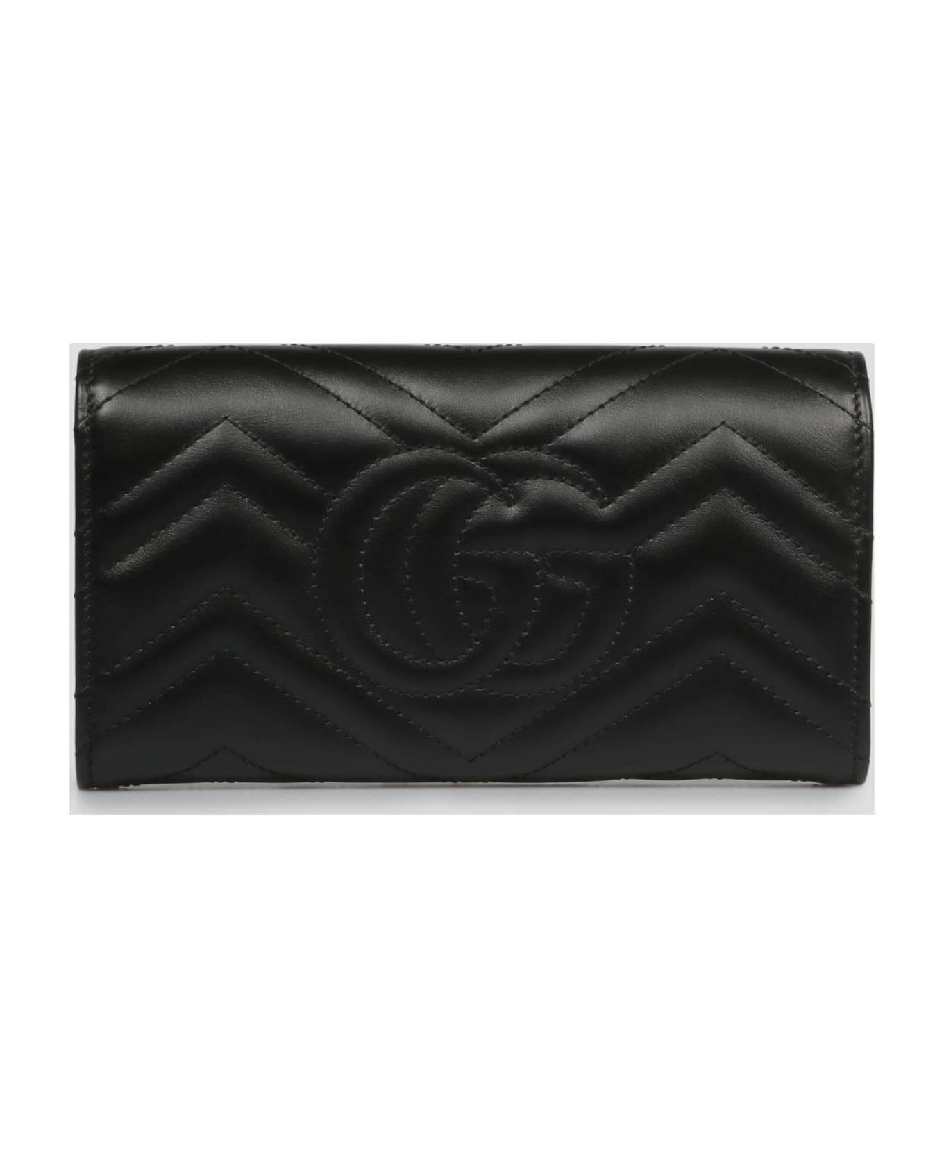 Gucci Black Marmont Gg Continental Wallet - Black