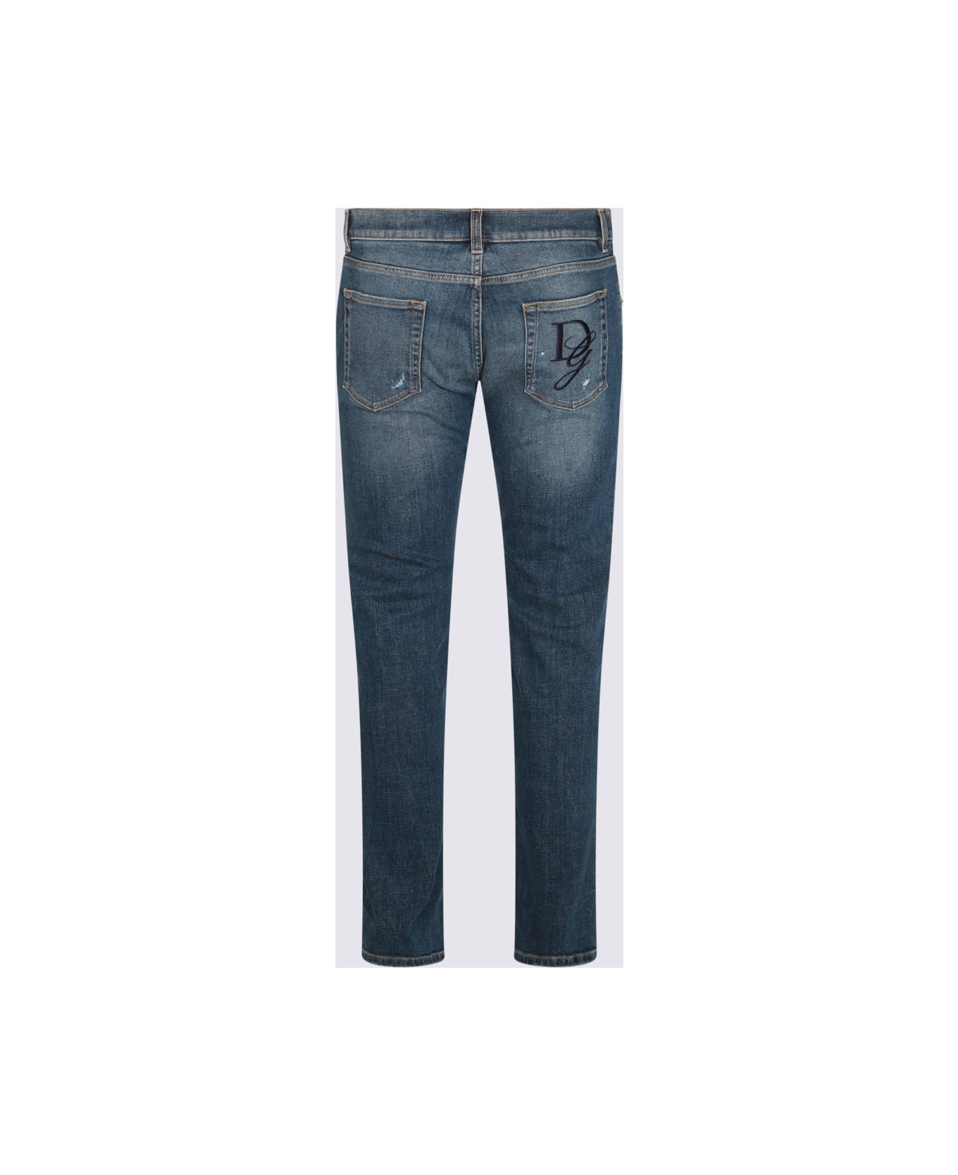 Dolce & Gabbana Blue Cotton Denim Jeans - variante abbinata