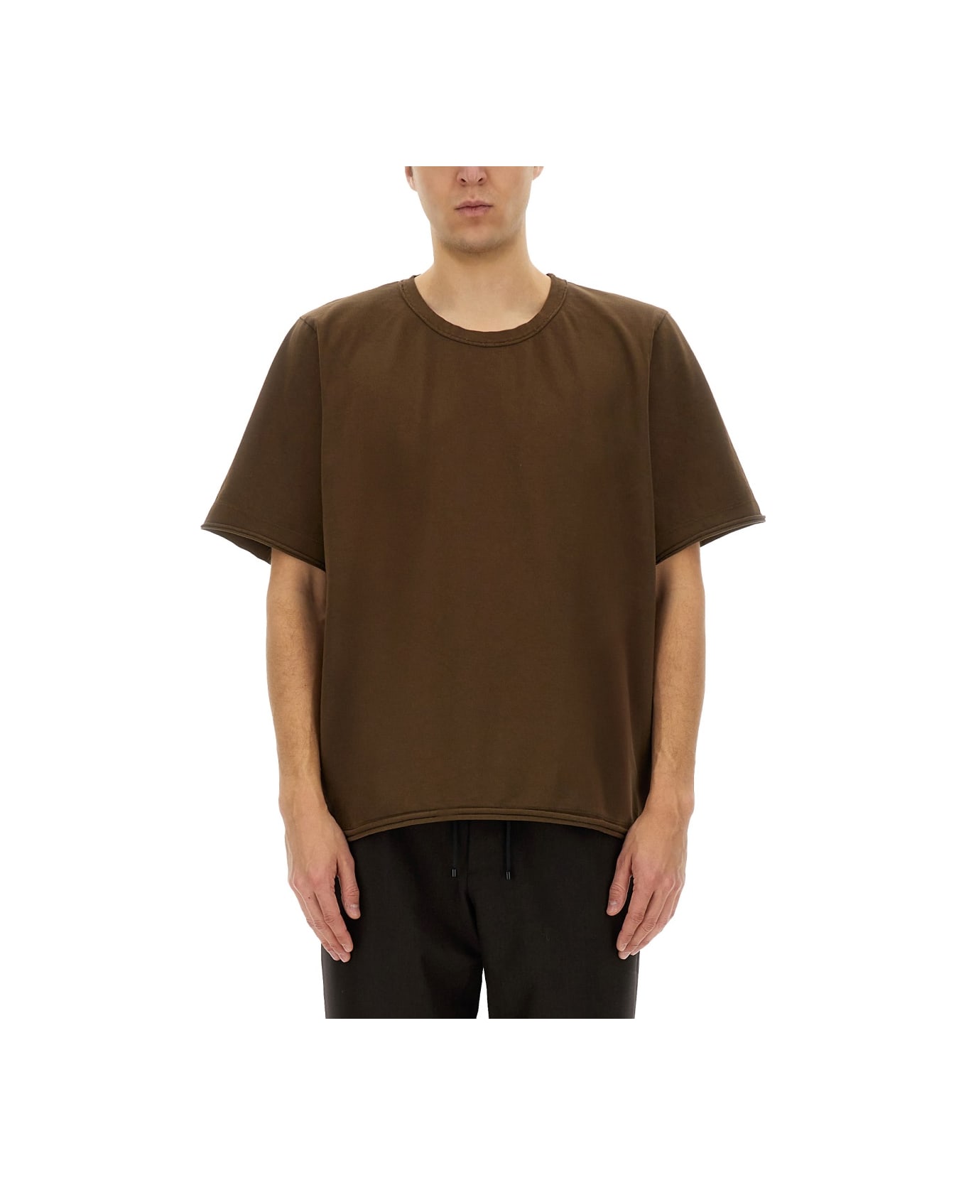 Uma Wang Cotton T-shirt - BROWN