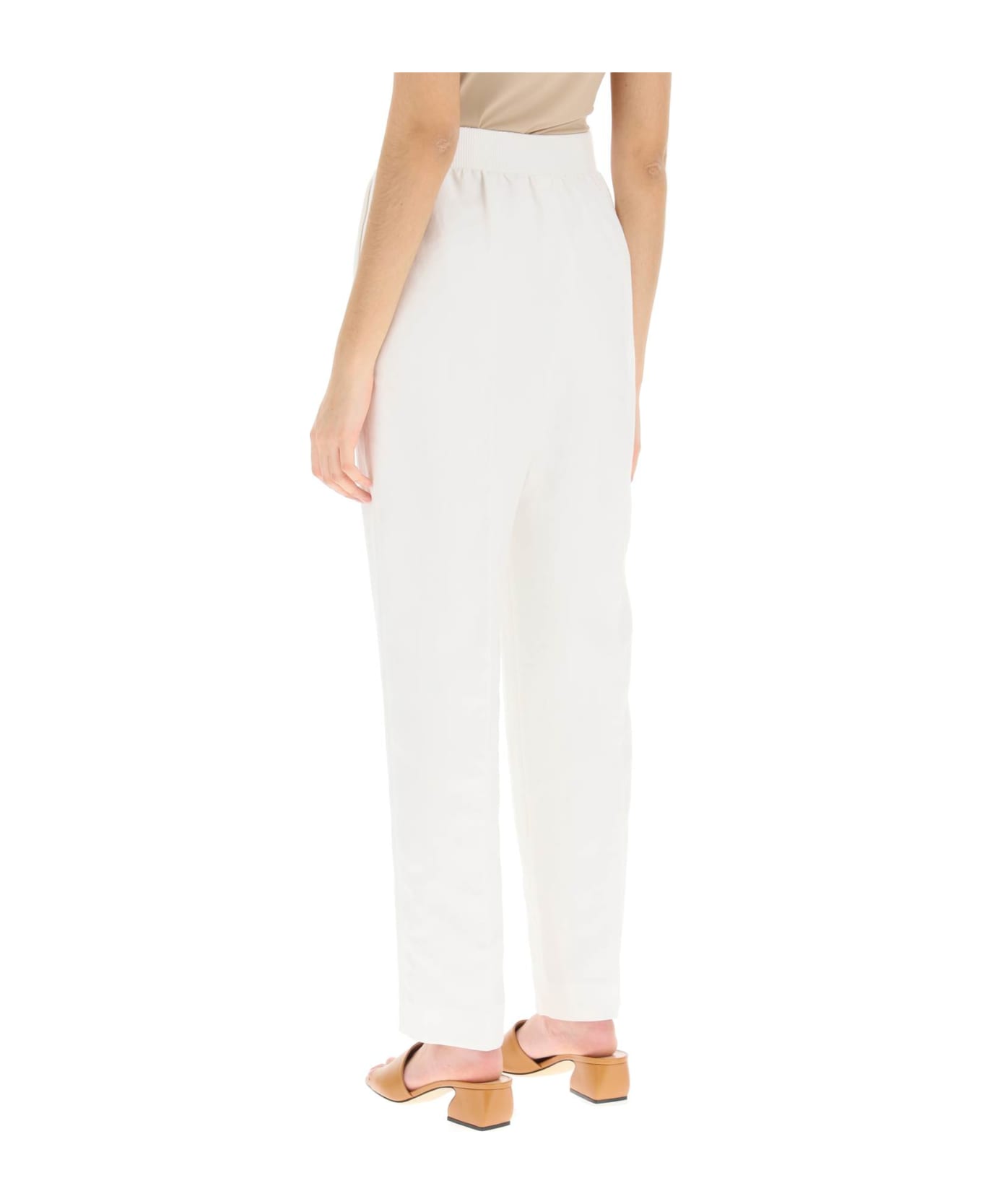 Agnona Linen trousers yw0yw00034 - WHITE (White)