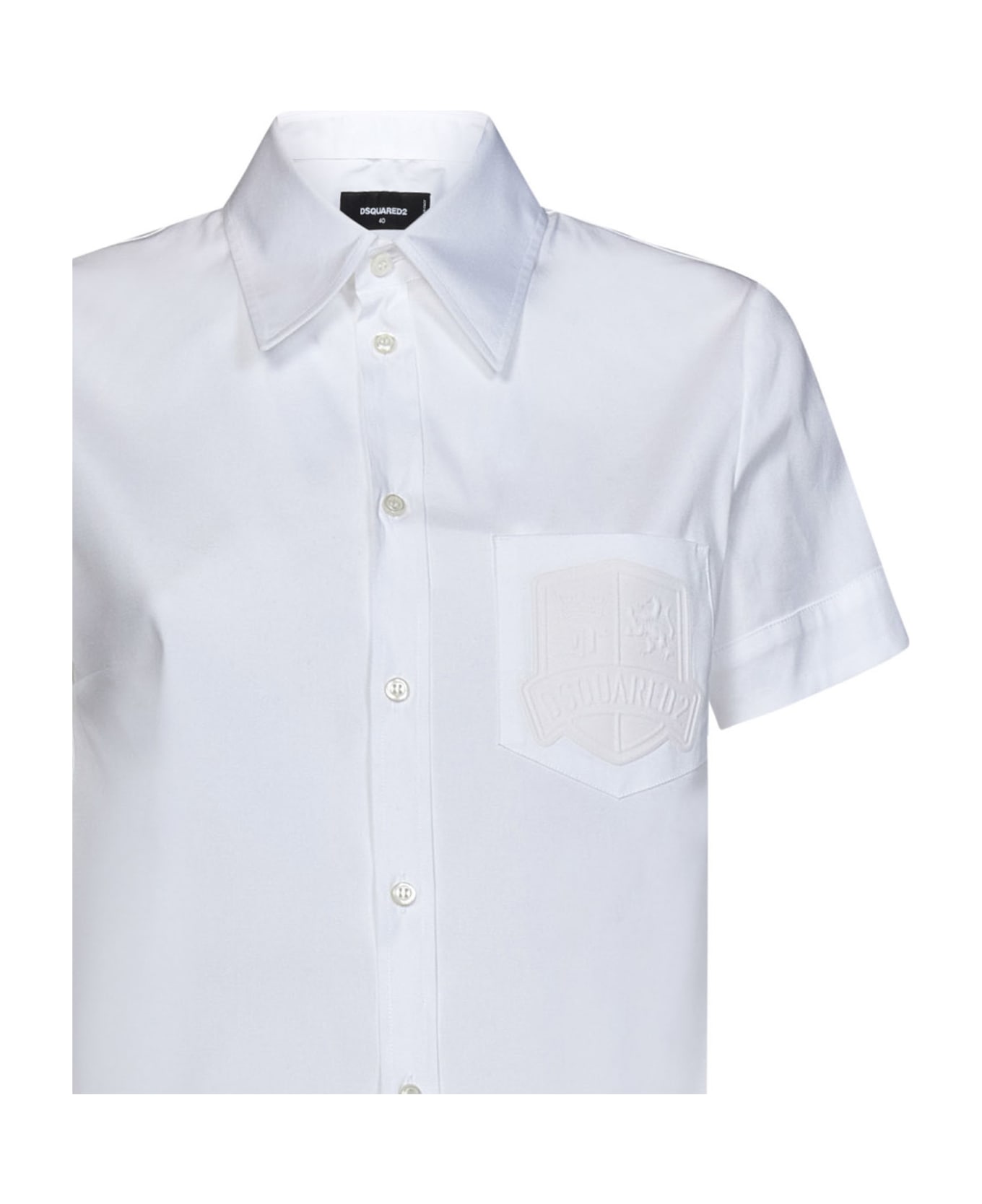 Dsquared2 Shortsleeves Mini Shirt - White