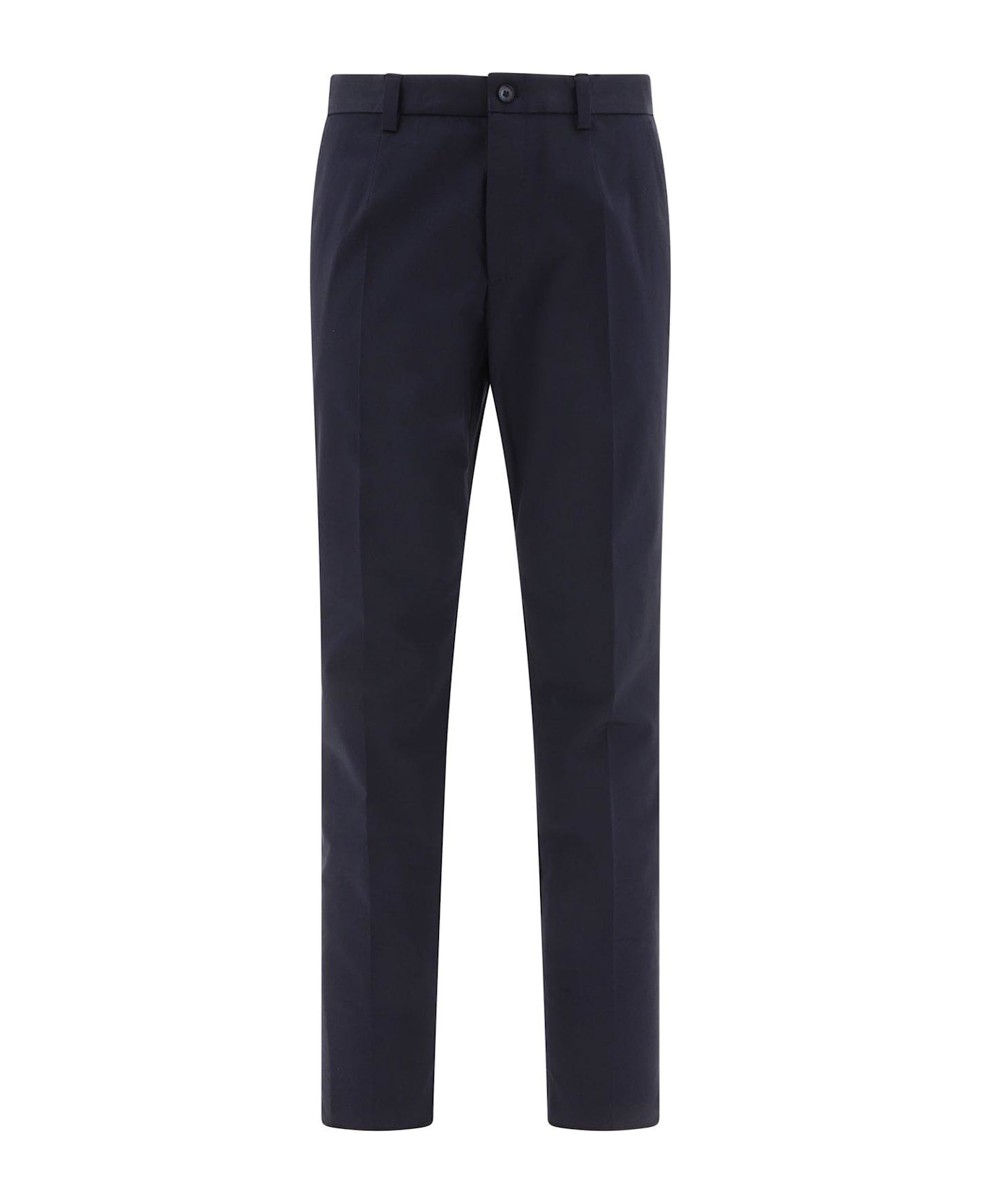 Dolce & Gabbana Mid-rise Chino Trousers - BLU SCURISSIMO 1