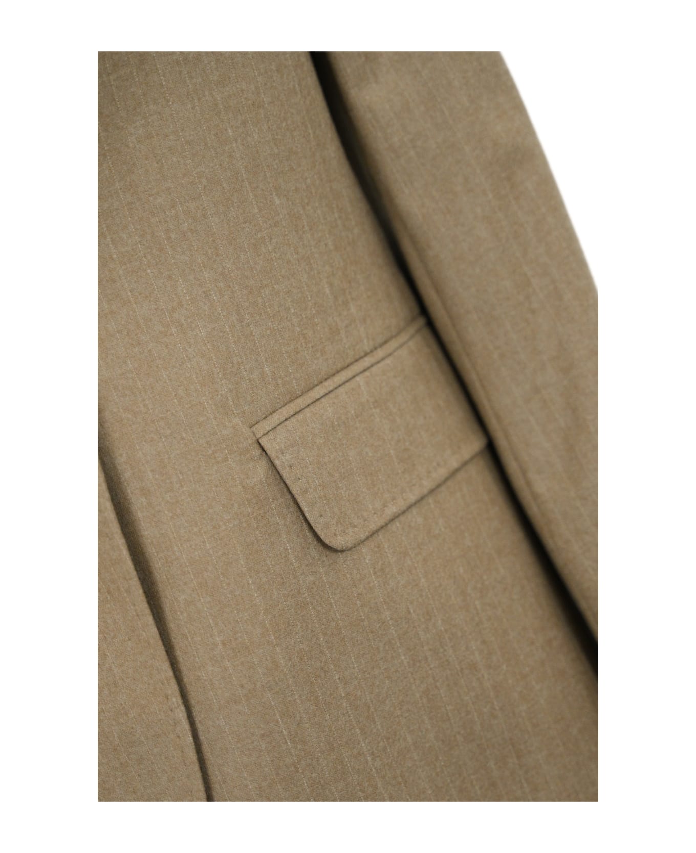 Max Mara Studio "erbert" Wool Blazer Jacket - Beige ブレザー