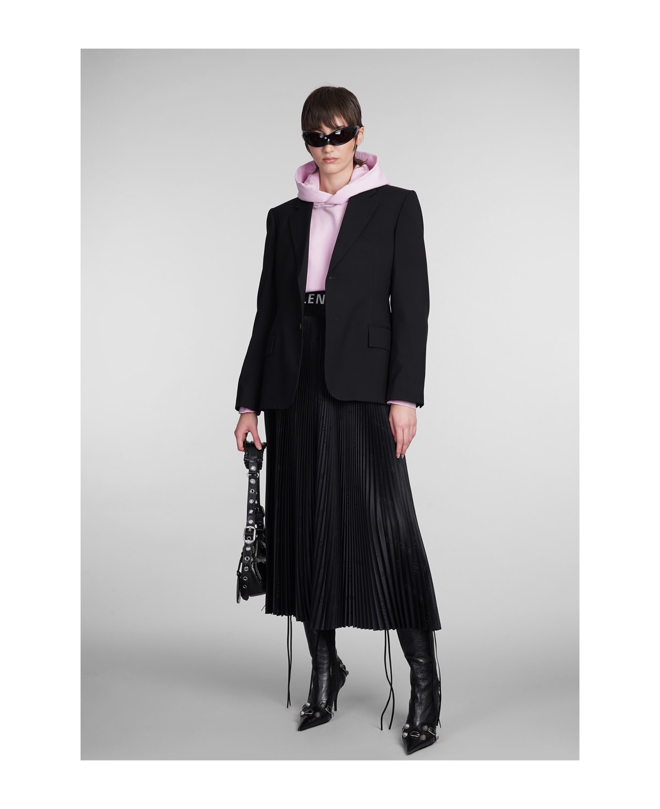 Balenciaga Skirt In Black Polyester - black スカート