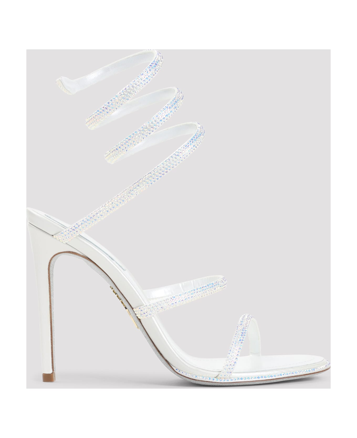 René Caovilla Renè Caovilla Cleo Leather Sandals - Ivory Satin